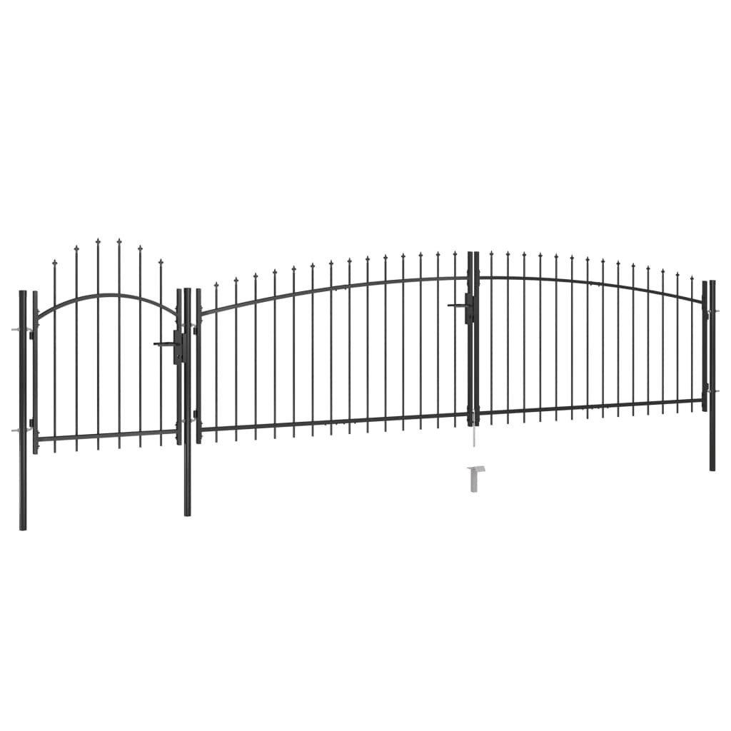 vidaXL Gartentor Gartentor mit Speerspitzen 5x1,5 günstig online kaufen