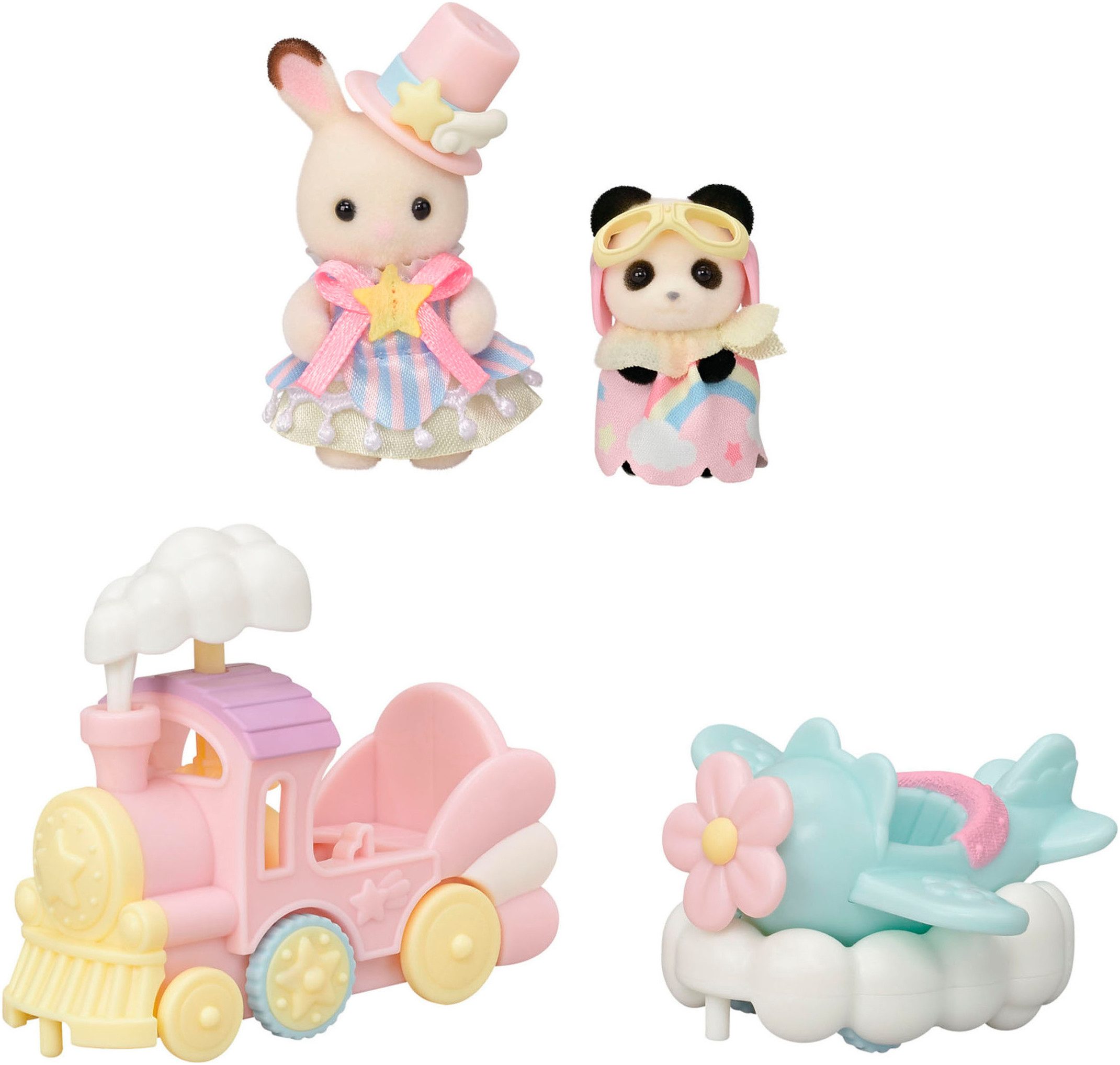 Sylvanian Families Spielwelt Freizeitpark Spielset „Zugfahrt“ (5819)