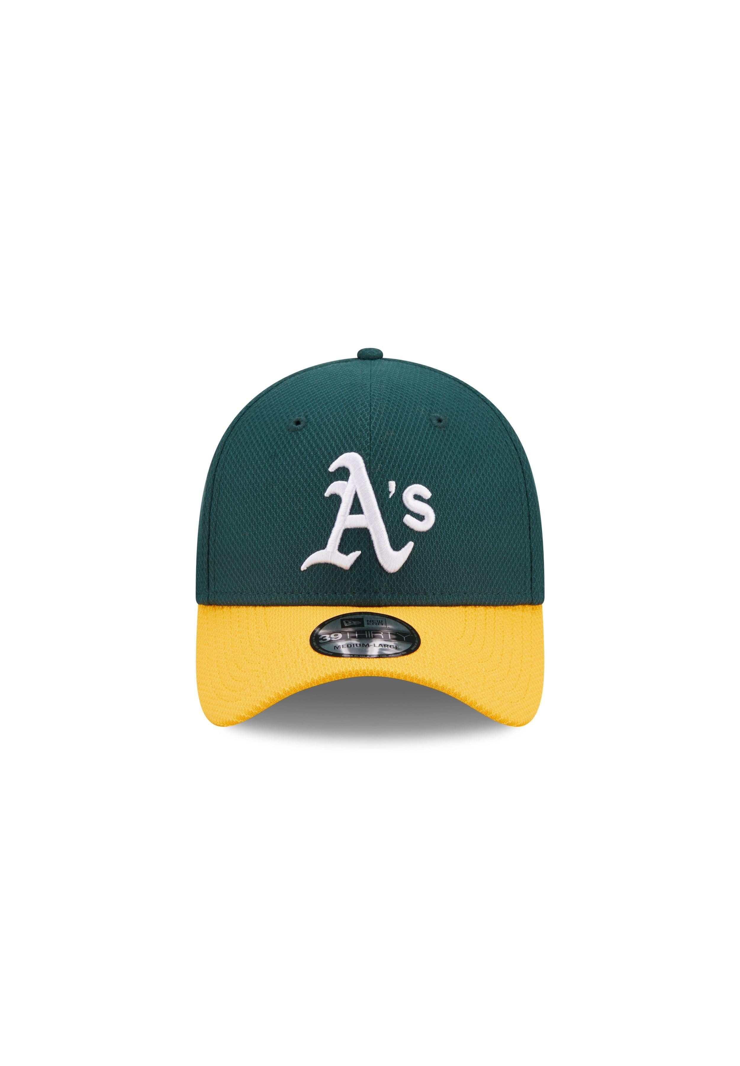 New Era Flex Cap Oakland Athletics MLB Diamond Era Darkgreen 39Thirty Stretch Cap New (1-St)