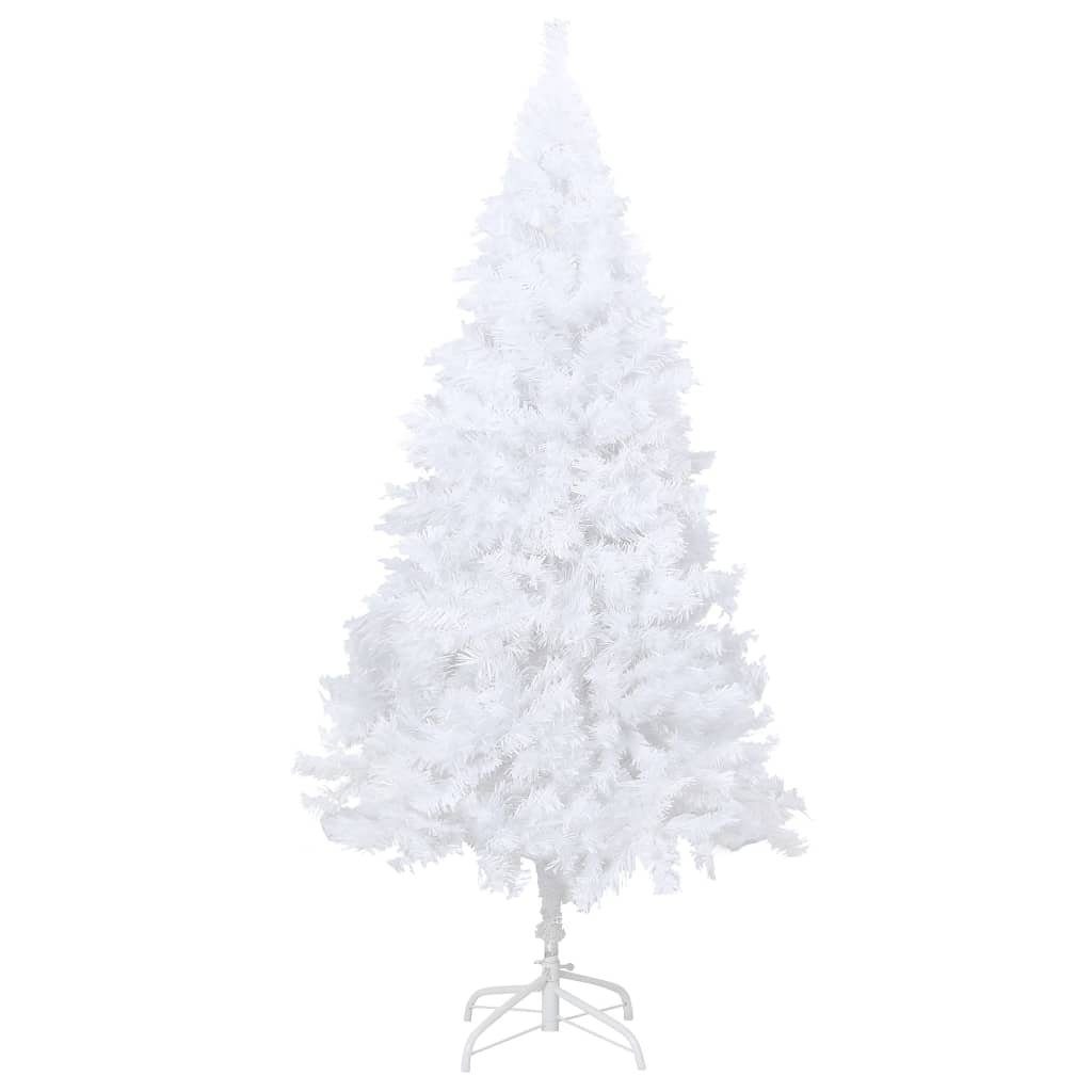 150 Weihnachtsbaum Zweigen Dicken furnicato PVC cm Künstlicher mit Weiß