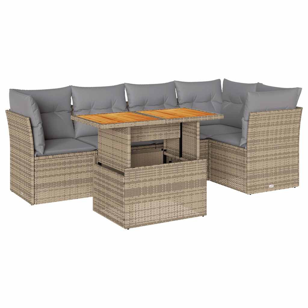 vidaXL Gartenlounge-Set 6-tlg. Garten-Sofagarnitur mit Kissen günstig online kaufen