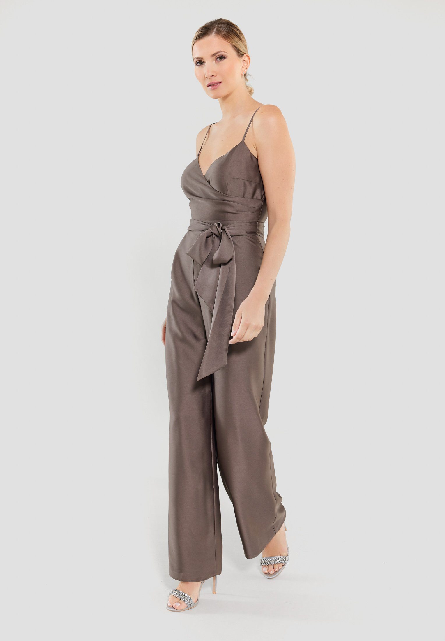 SWING Overall Jumpsuit aus nachhaltigem Satinchiffon