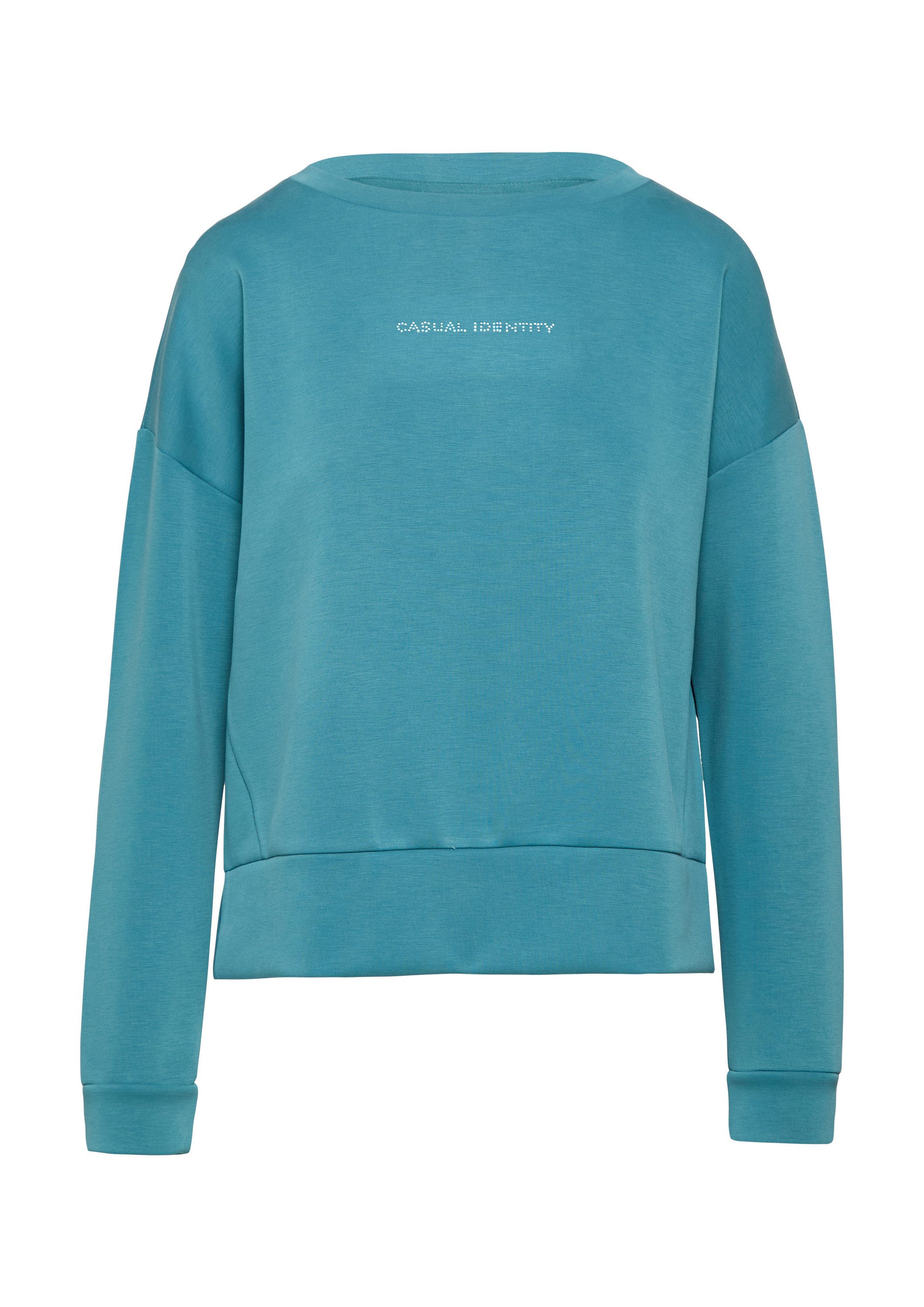 comma Sweatshirt Sweatshirt Sweatshirt mit Schmucksteinen günstig online kaufen