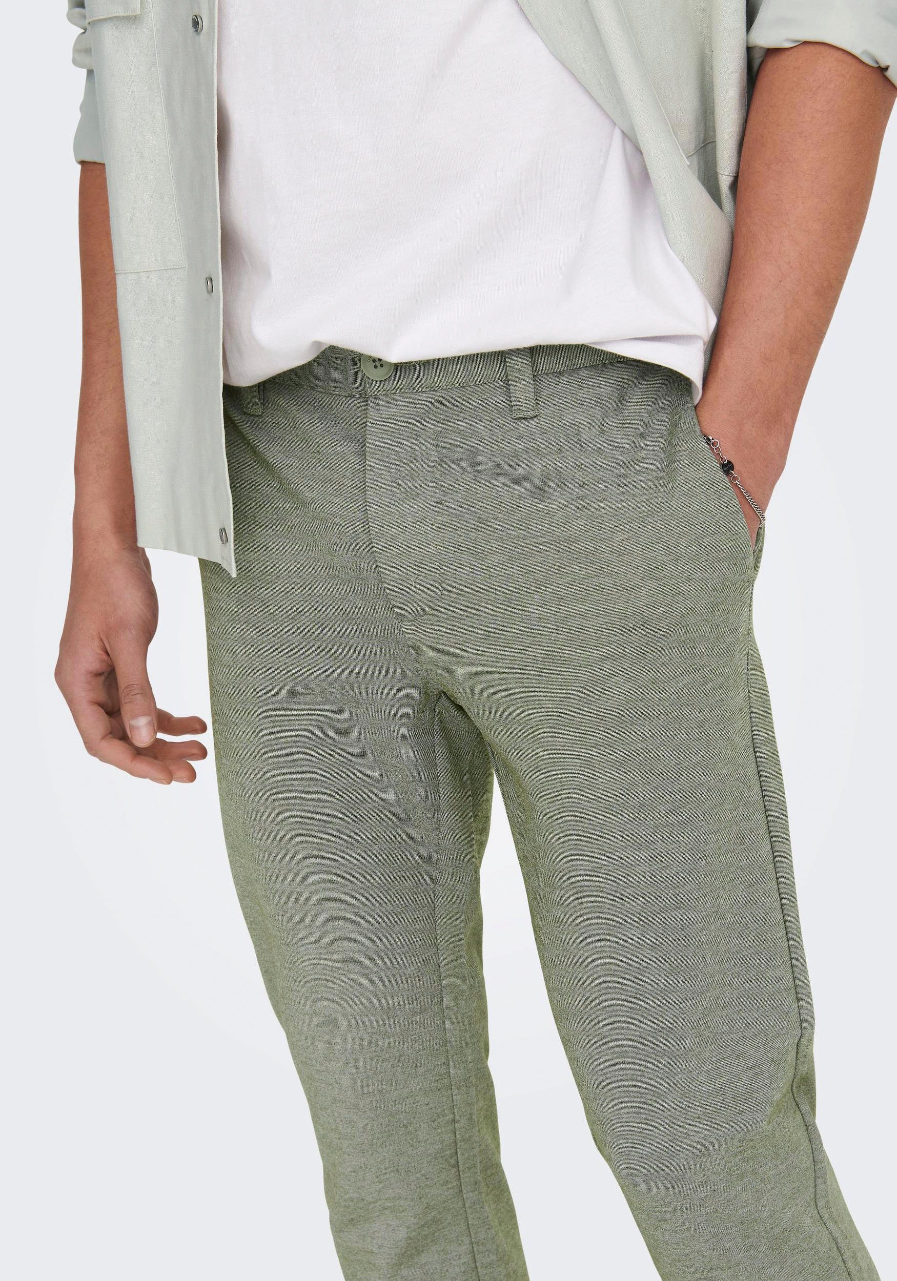ONLY & SONS Chinohose mit geschlossenen Gesäßtaschen. Reduzierter Preis € 26,00. Unverbindliche Preisempfehlung € 49,99
