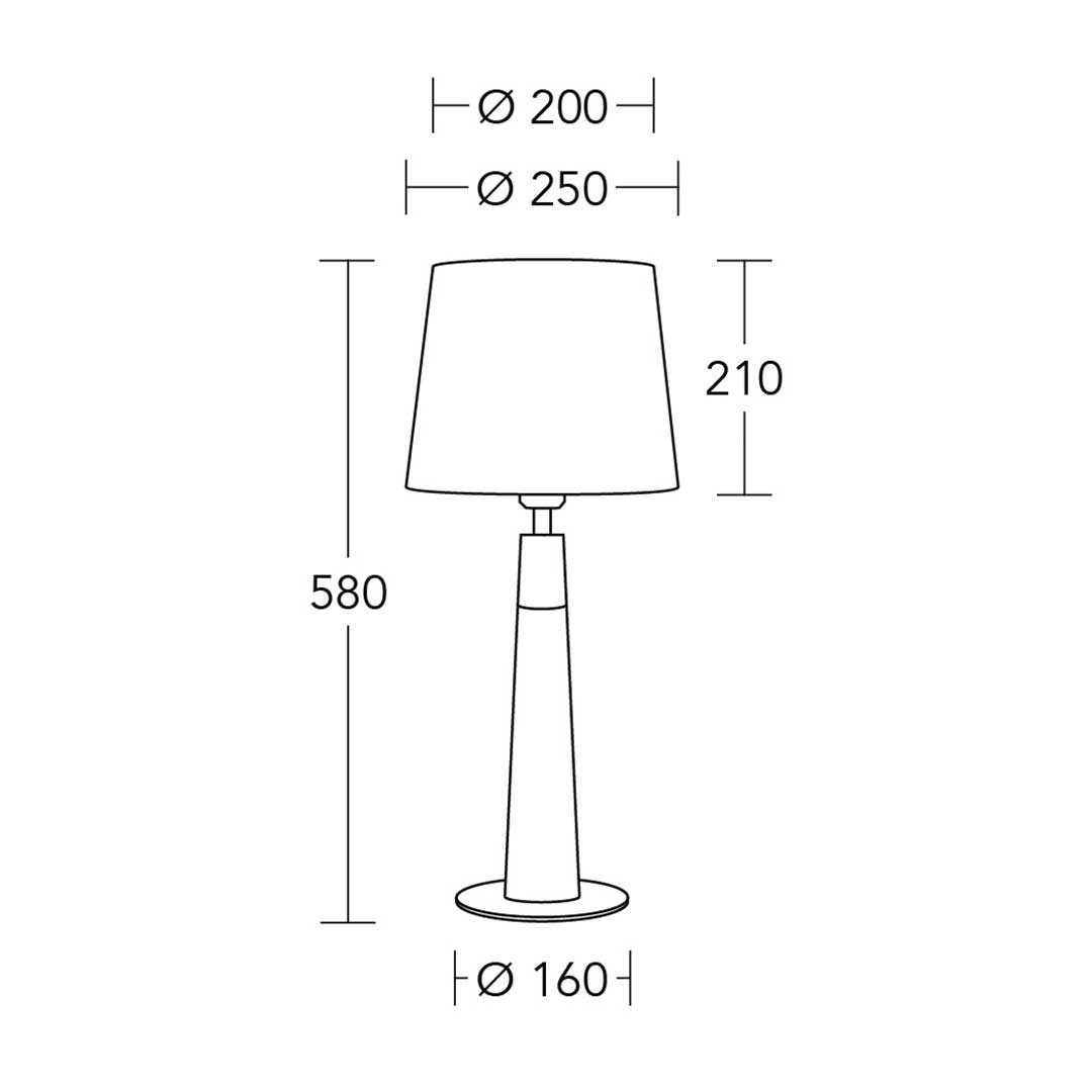 HerzBlut LED Hockerleuchte Conico, E27