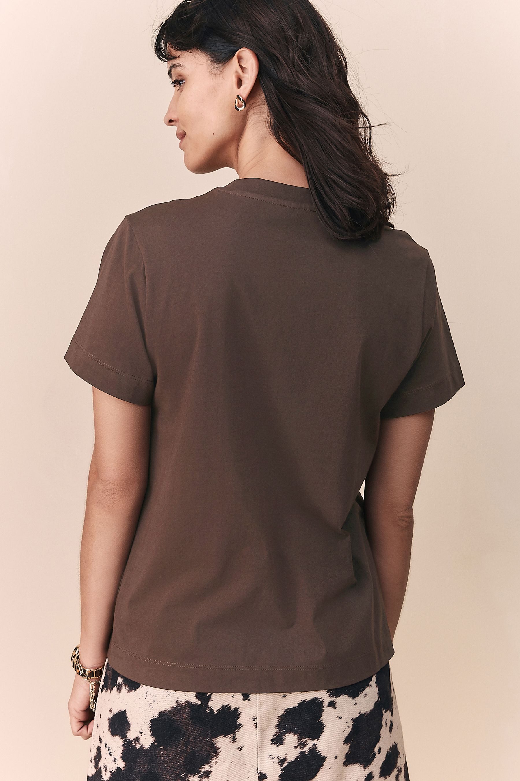 Next T-Shirt T-Shirt aus 100 % Baumwolle mit verzierter Tasche (1-tlg) günstig online kaufen