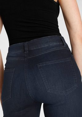 MAC Gerade Jeans Mel-Glitter Mit Nietenbesatz an den vorderen Taschen