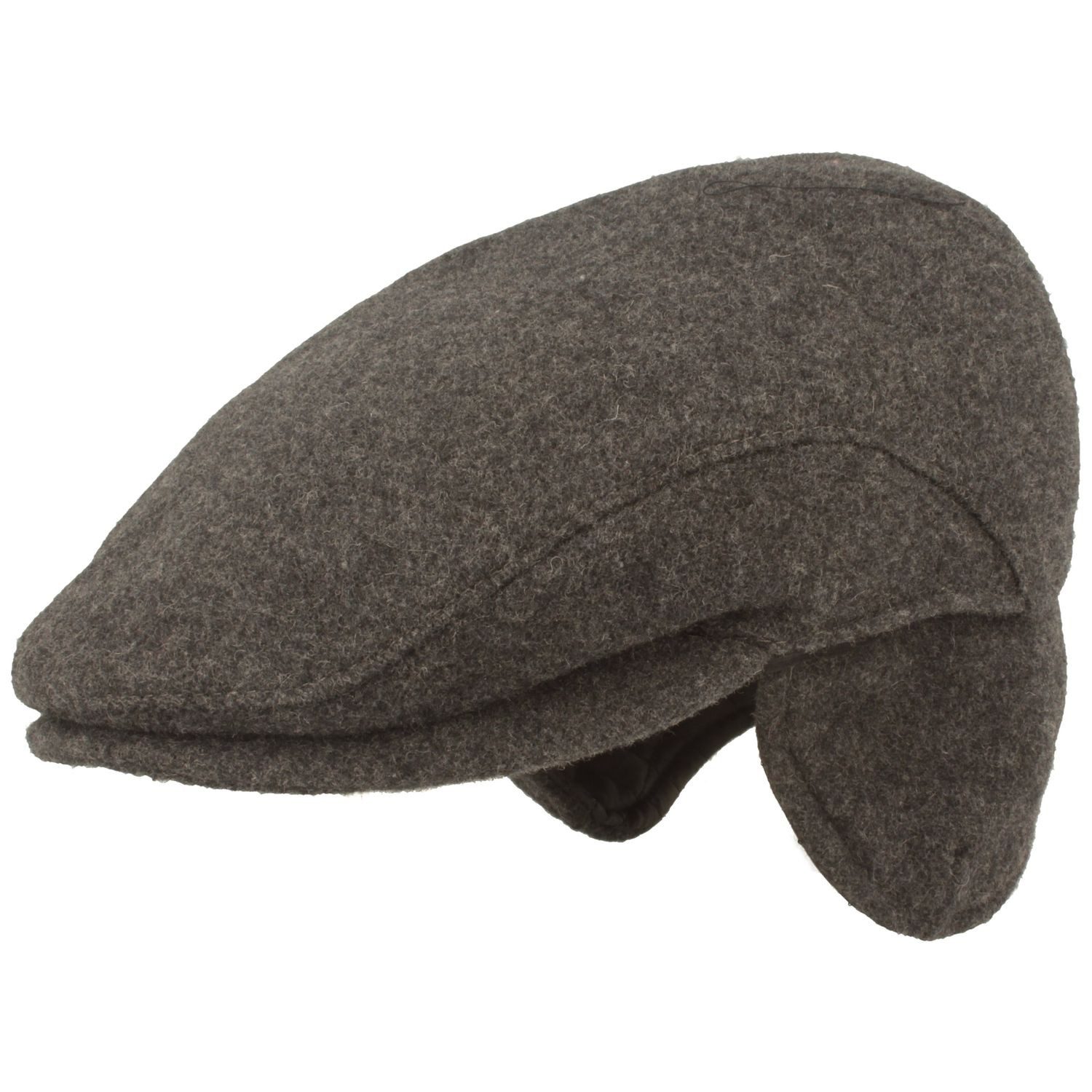Breiter Schiebermütze Schlichte Flatcap mit Ohrenklappen warm günstig online kaufen