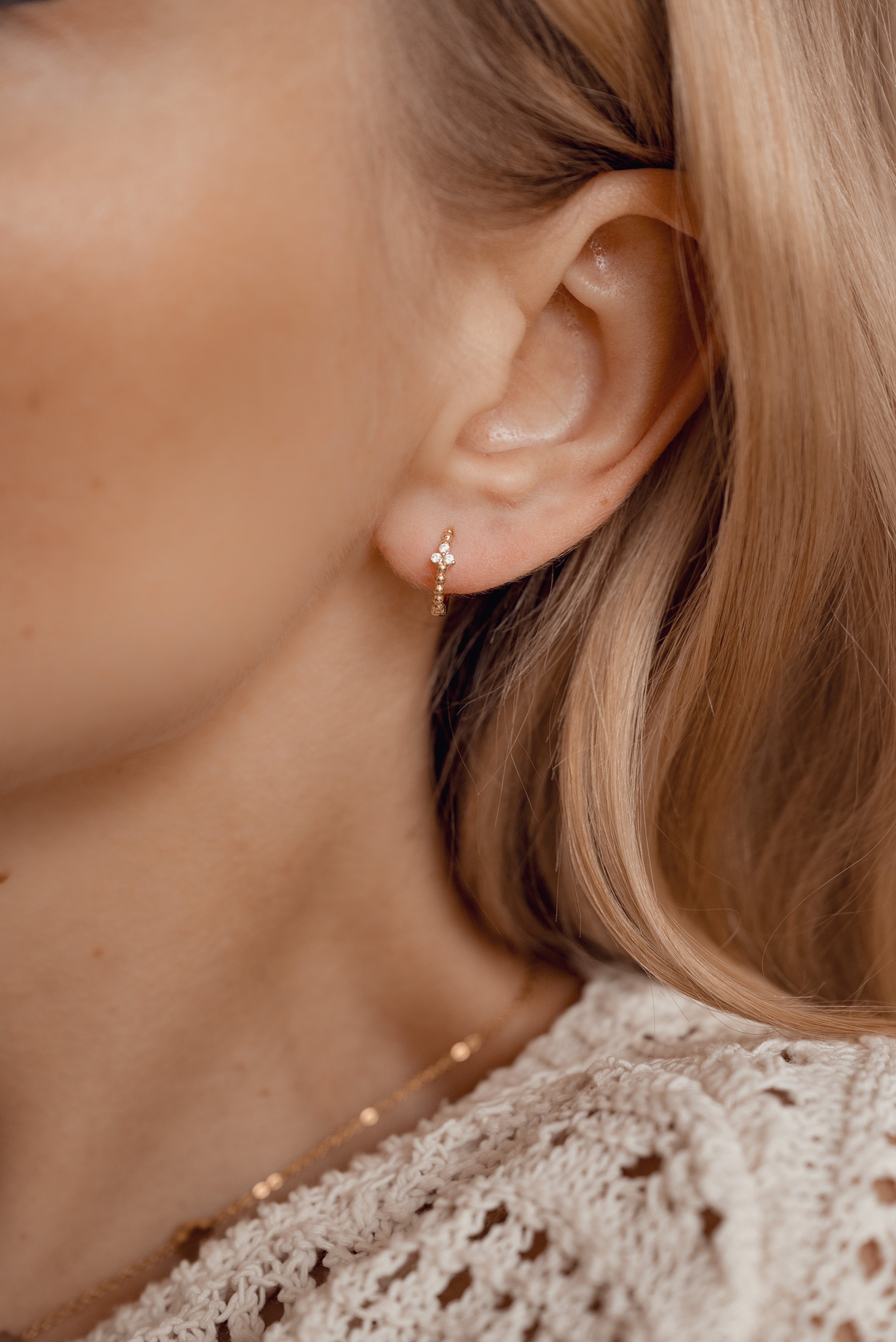 Dear Me Klappcreolen Damen Gold 585 günstig online kaufen