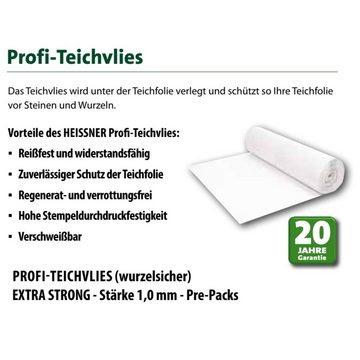 Heissner Teichvlies Profi Teich- oder Poolvlies, 4 x 4m, 200g/m²