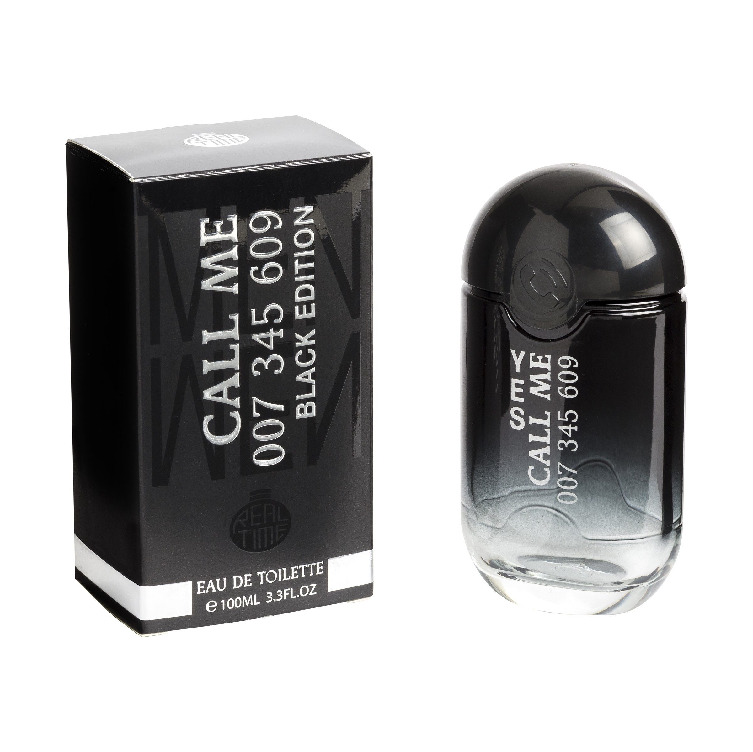 Real Time Eau de Toilette Call Me Black Edition 007 345 609 for Men Eau de Toilette 100ml, 1-tlg.