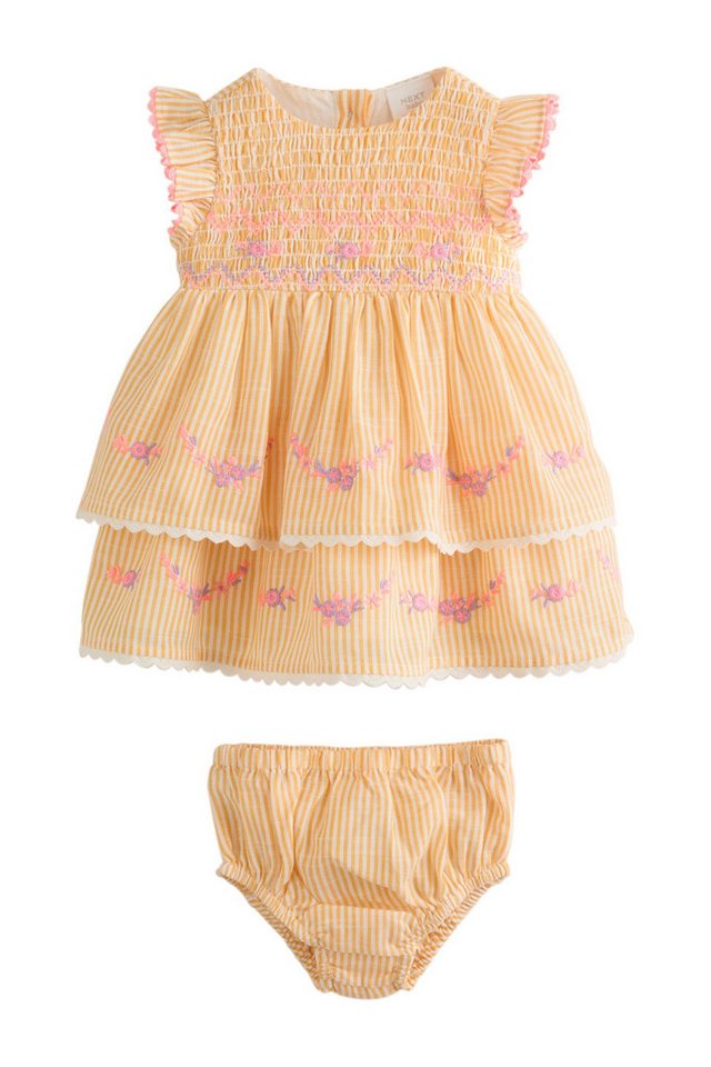 Next Blusenkleid Gewebtes Baby-Kleid und Höschen im 2er-Set (2-tlg)