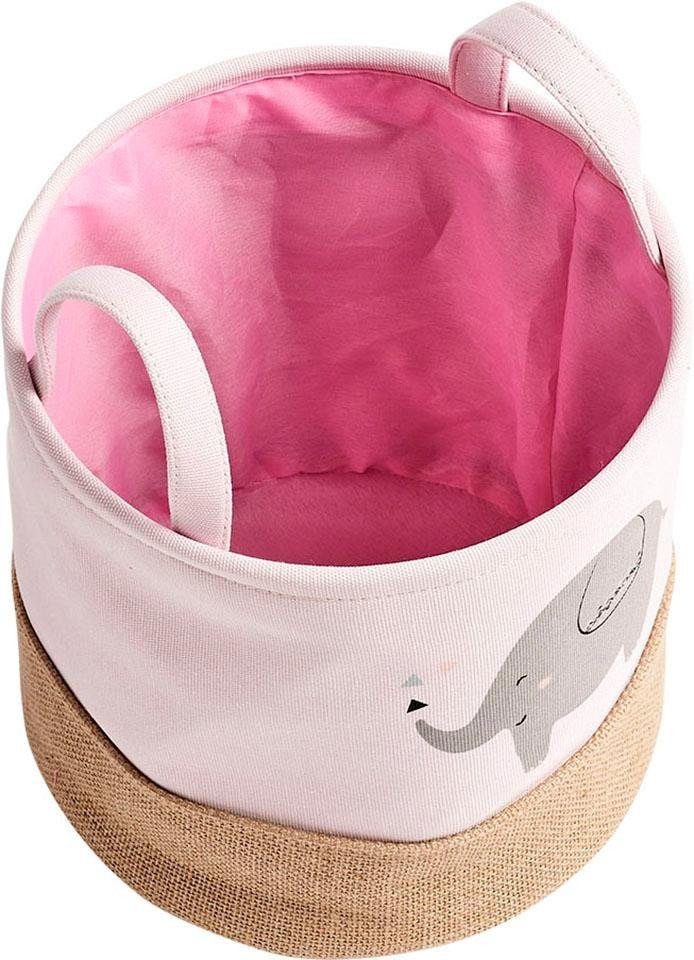 Zeller Present Aufbewahrungskorb Elefant (Set, 2 St), Niedliches Elefanten günstig online kaufen