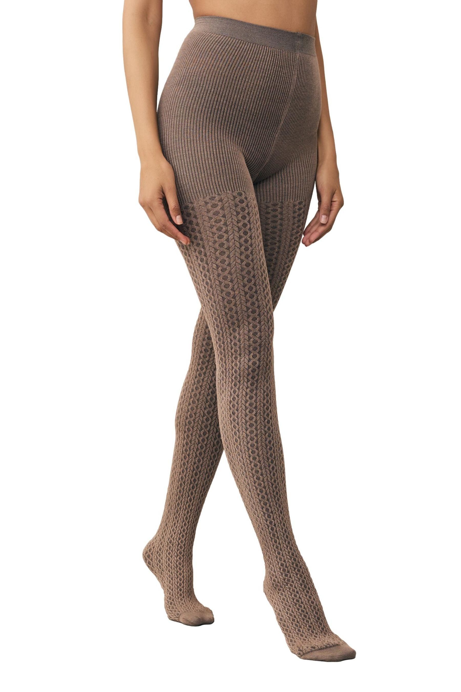 Next Strumpfhose Warme Strumpfhose mit Zopfmuster, 1er-Pack (1 St)