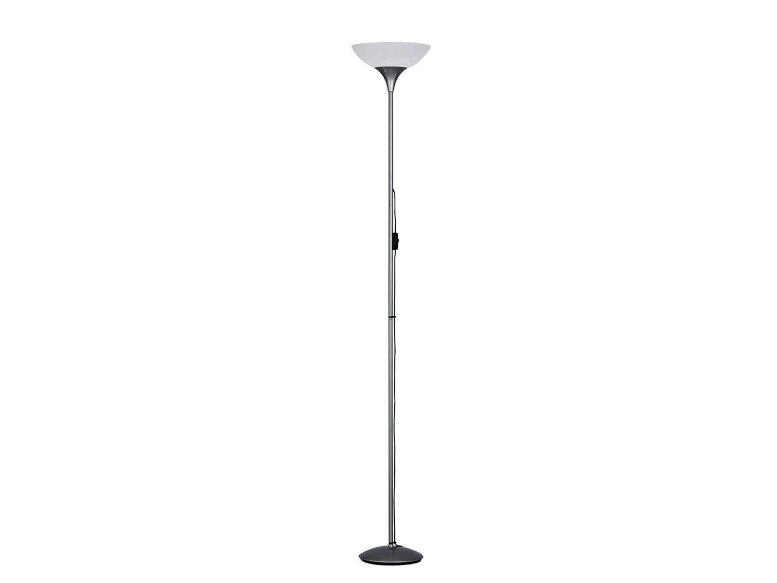 Stehlampe H: Deckenfluter, große Ecke Warmweiß, 180cm wechselbar, für Lampenschirm weiß Designklassiker, meineWunschleuchte LED LED