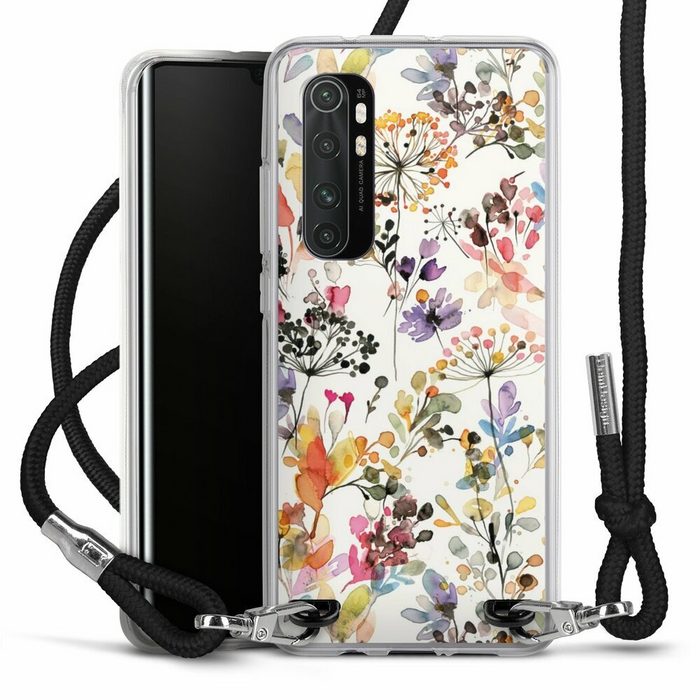 DeinDesign Handyhülle Blume Muster Pastell Wild Grasses Xiaomi Mi Note 10 lite Handykette Hülle mit Band Case zum Umhängen