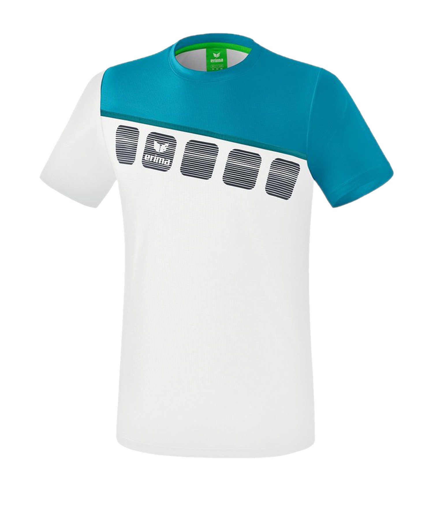 Erima T-Shirt 5-C T-Shirt default WeissBlau