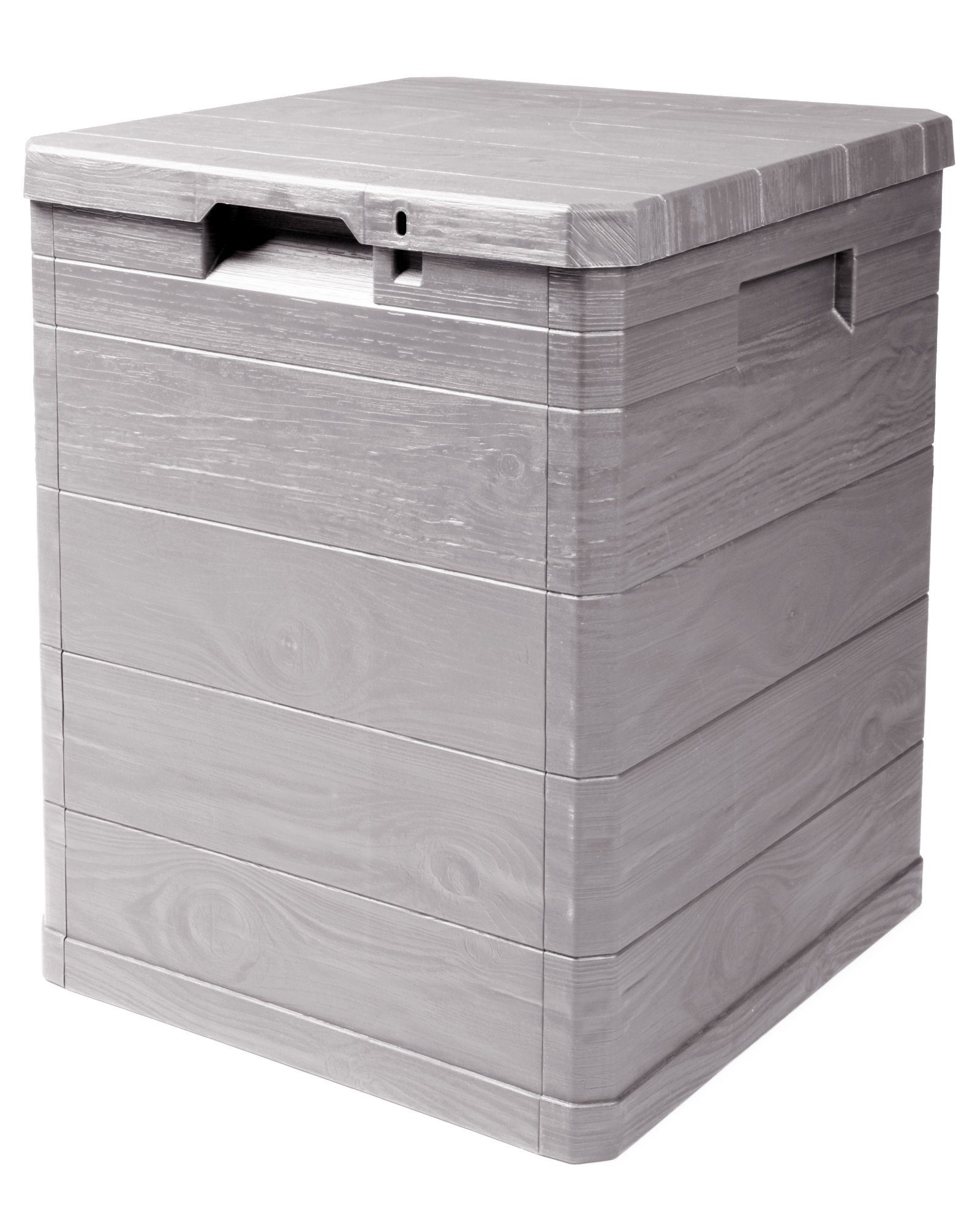 ONDIS24 Kissenbox Aufbwahrungsbox Madera Mini Holz-Optik, 90L, abschließbar Truhe