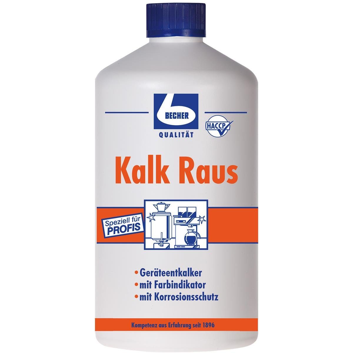 Dr. Becher Dr. Becher Kalk Raus 1L entkalkt Kaffeemaschinen, Wasserkocher uvm. (1 Spezialwaschmittel