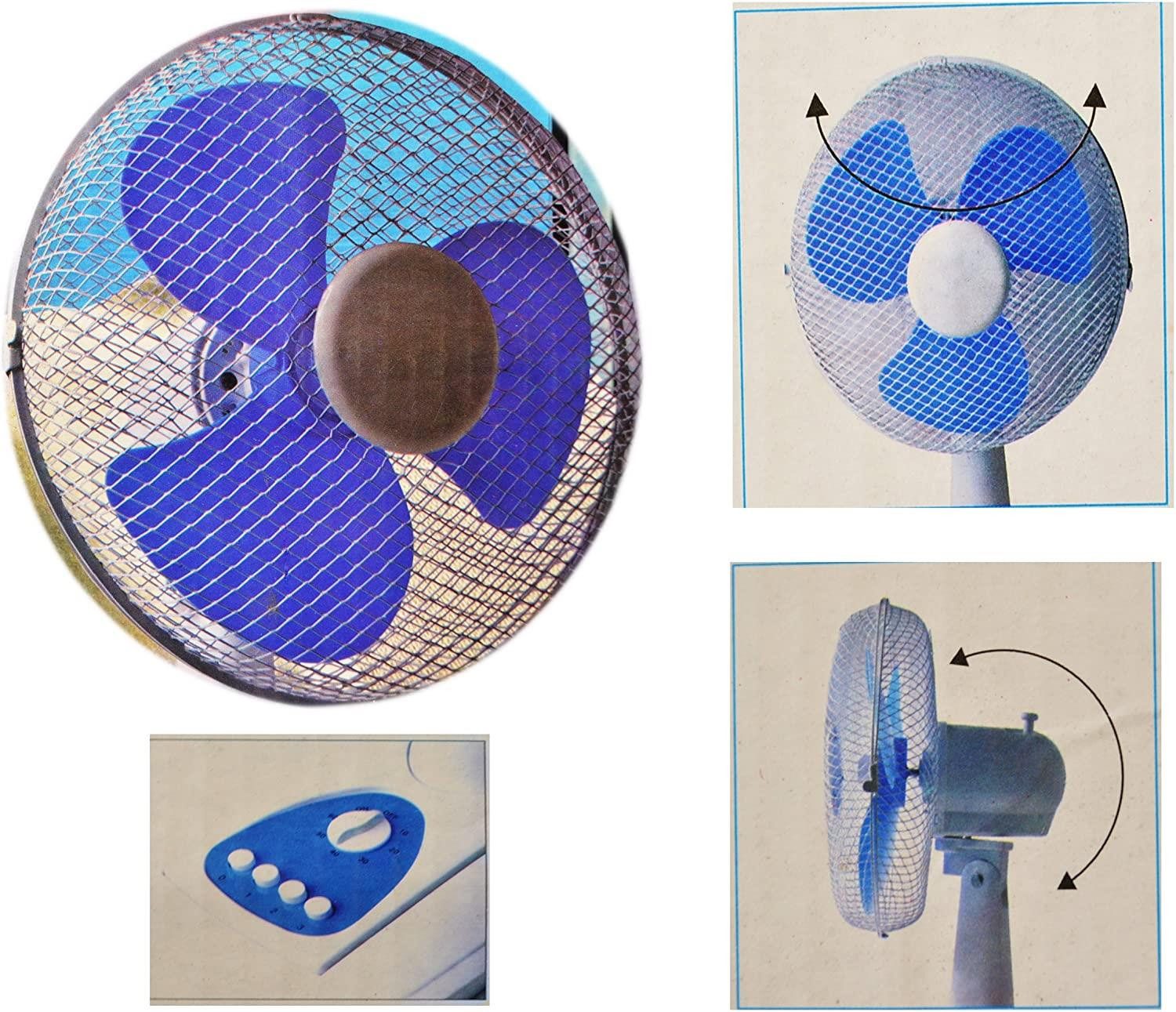 Haushaltshobel Ventilator Tischventilator mit 3 variable Geschwindigkeiten Neu