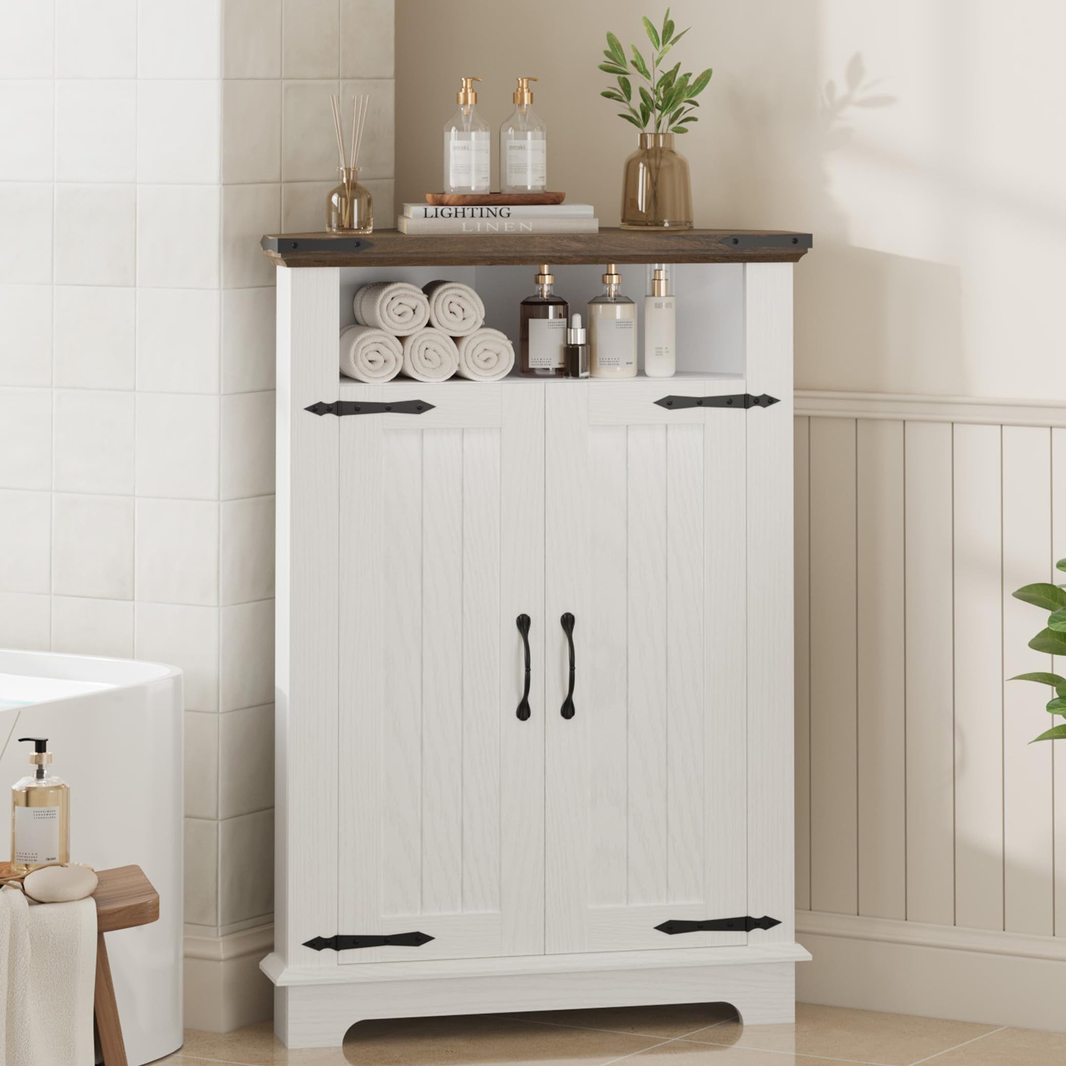 GarveeMore Badkommode Badezimmer Ecke Aufbewahrungsschrank Kleiner Ecke Schrank