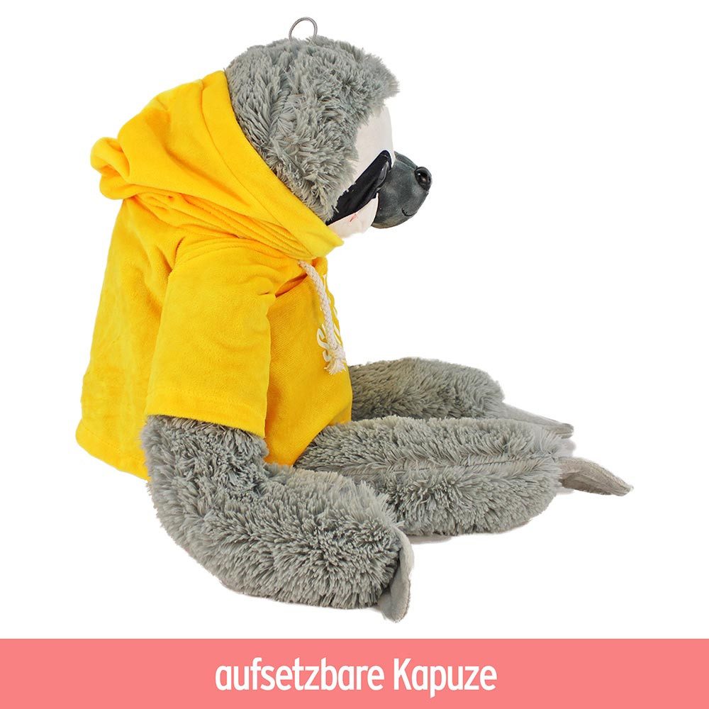 Rasehorn Kuscheltier Faultier Stofftier mit Kleidung "Lenny" - 40/50/60/100 cm