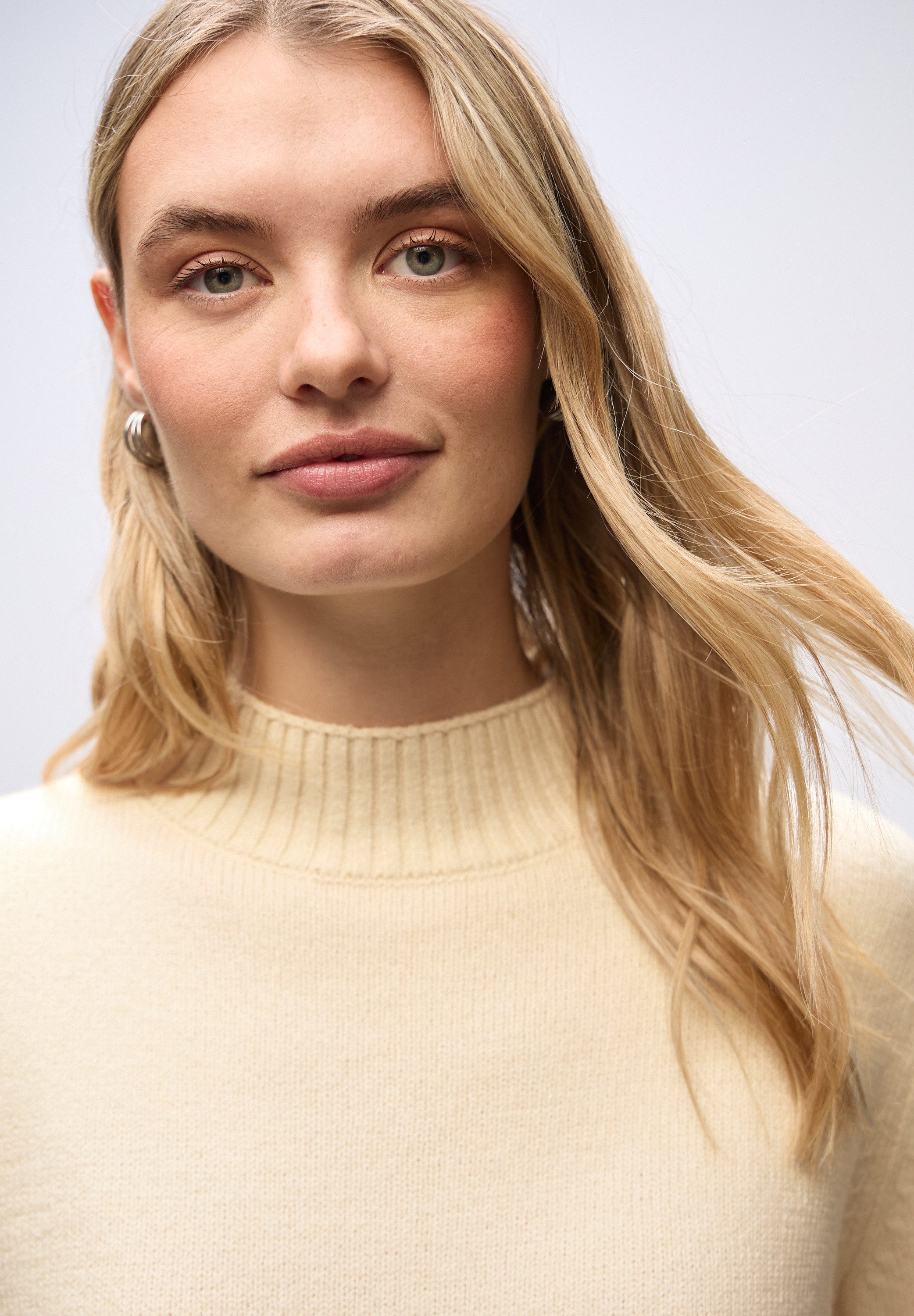 STREET ONE Rollkragenpullover mit Rippbündchen