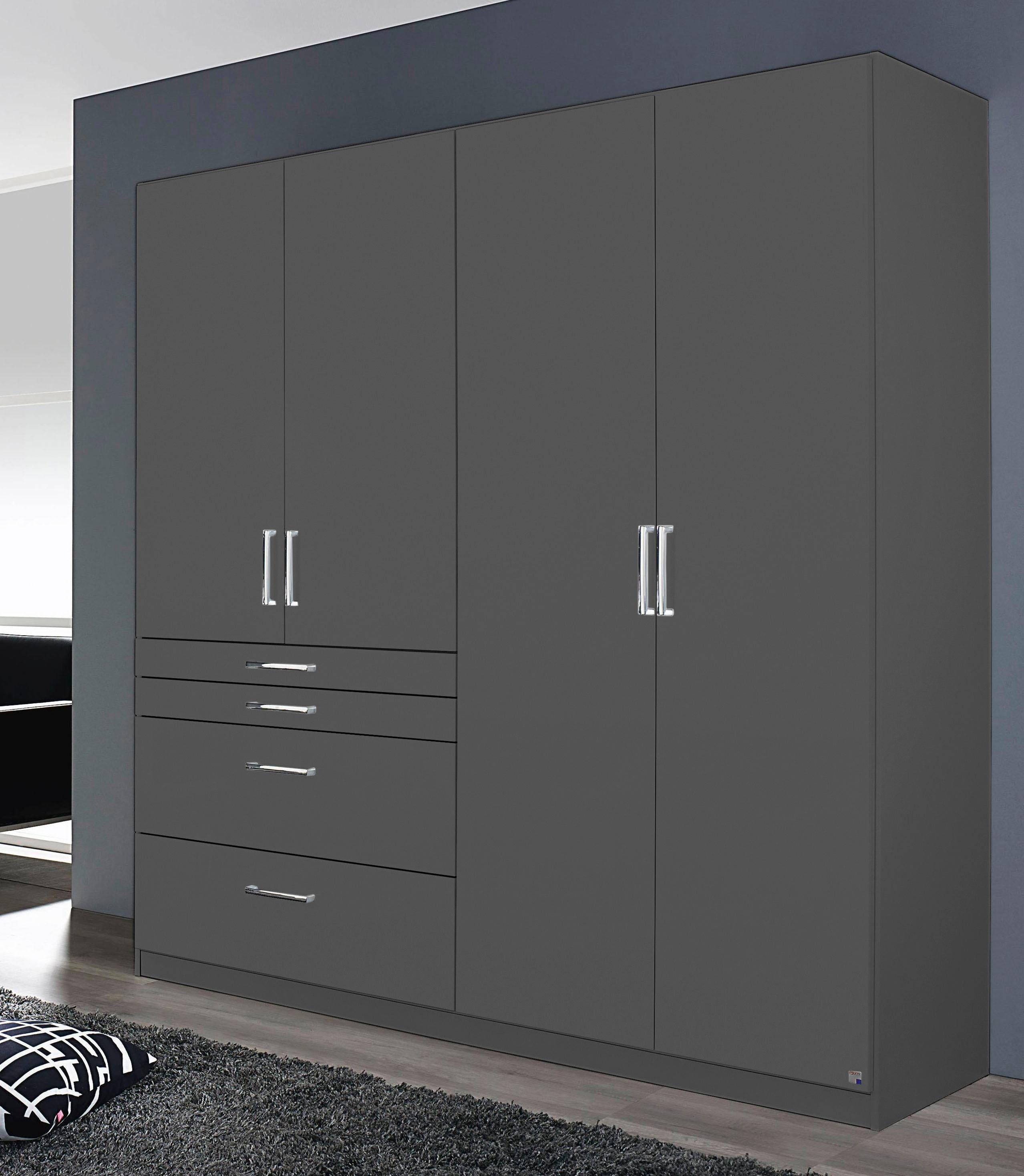 rauch Kleiderschrank Harburg Drehtürenschrank Schlafzimmerschrank mit viel Stauraum oberste Schublade mit praktischer Facheinteilung MADE IN GERMANY