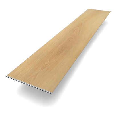 Bodenglück Vinylboden Klick-Vinyl Eiche Büsum, Braun, natürliche Holzoptik mit Trittschalldämmung, 1210 x 228 x 5 mm, Paketpreis für 2,21m², TÜV geprüft
