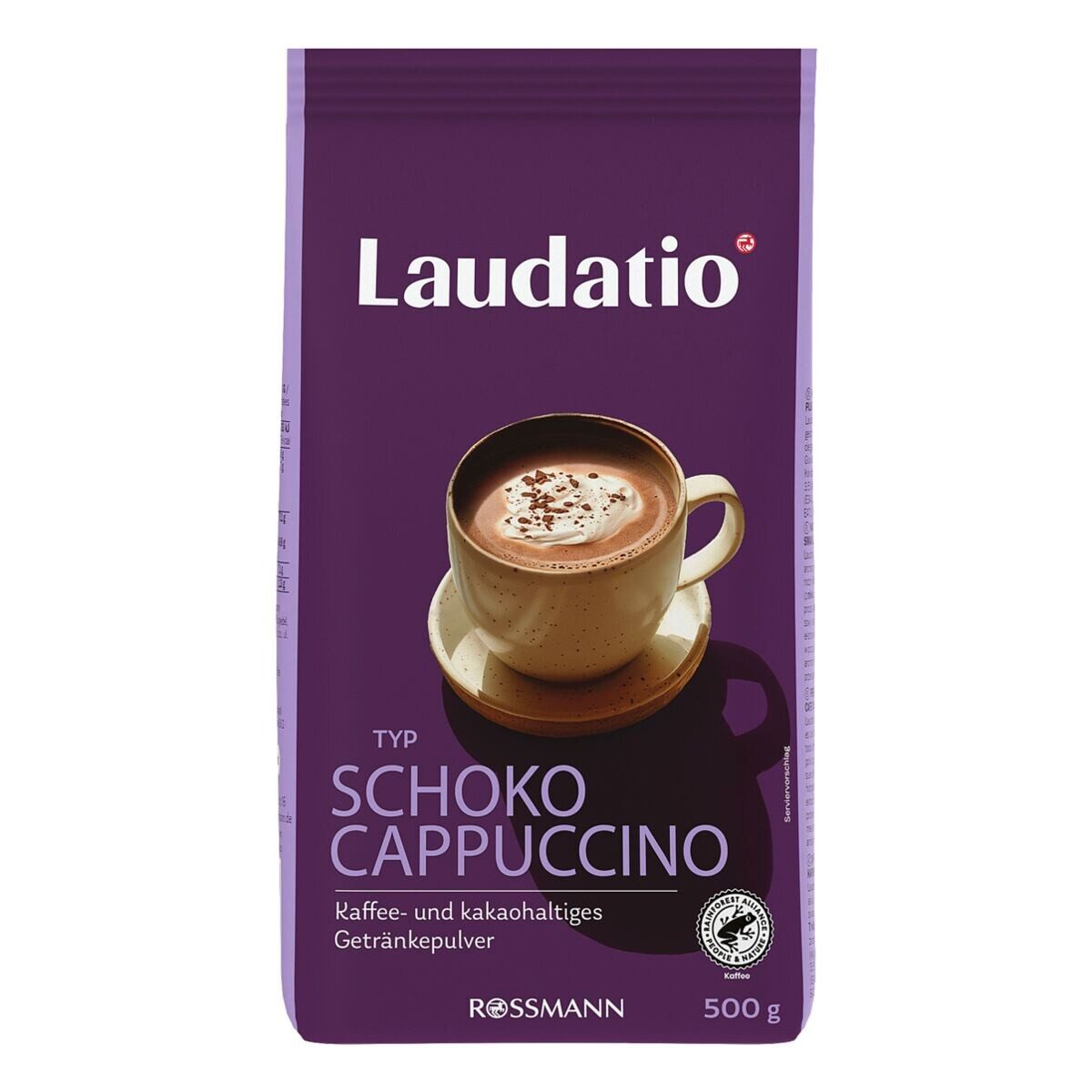 LAUDATIO Kaffee Schoko Cappuccino, 500 g, Getränkepulver zum Aufgießen