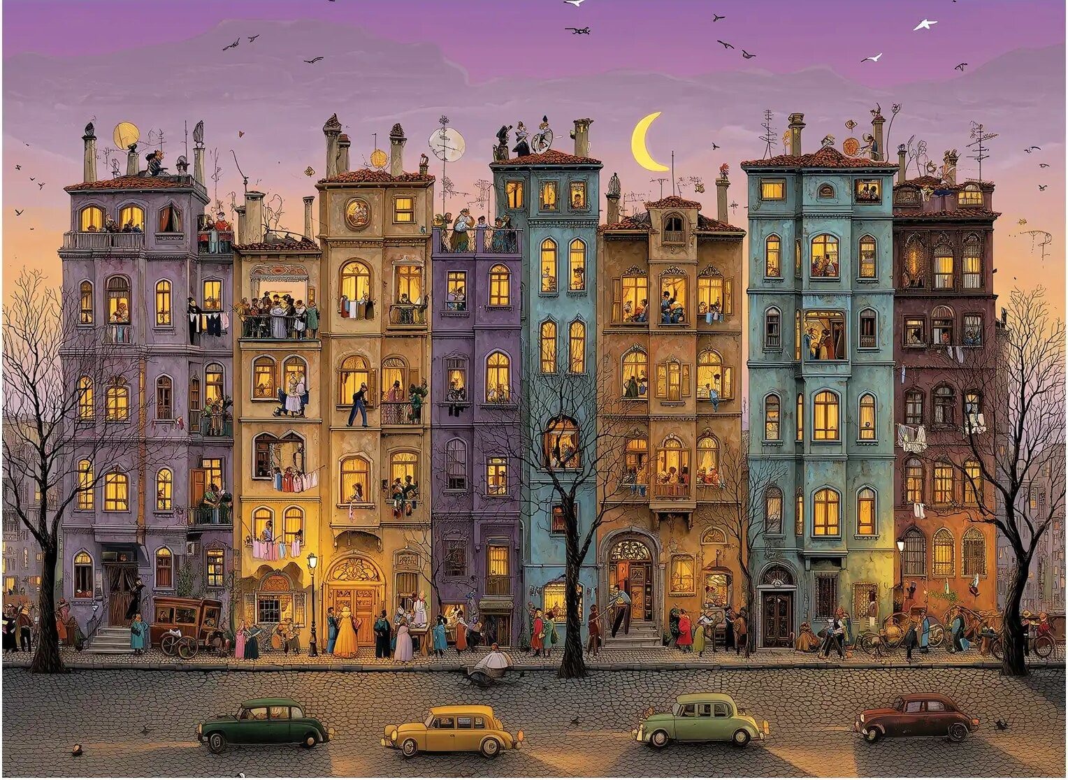 ANATOLIAN Puzzle ANATOLIAN Puzzle Nachtfurze 1000 dlks, Puzzleteile