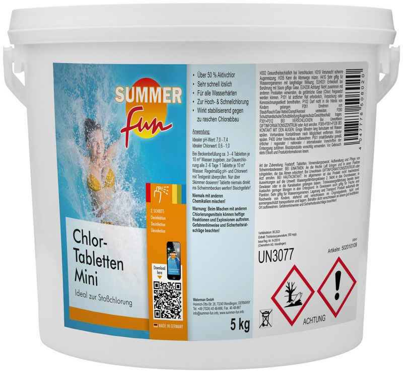 SUMMER FUN Chlortabletten Chlor-Mini-Tabletten, 5 kg