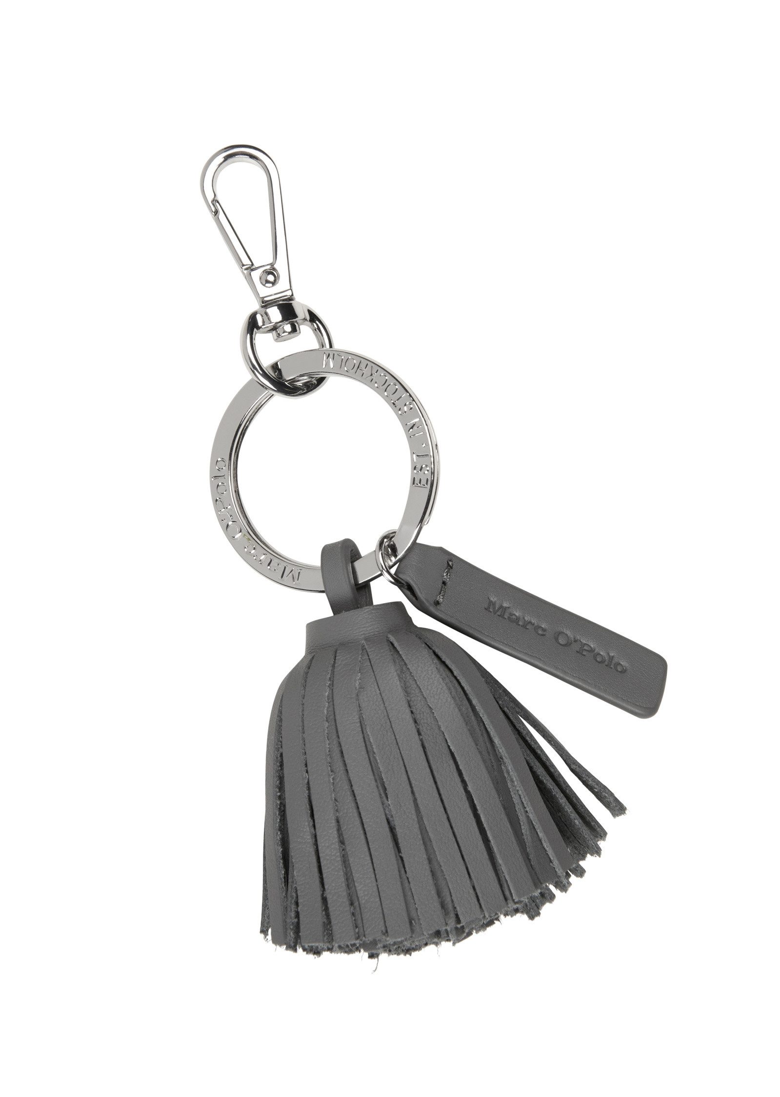 Marc O'Polo Schlüsselanhänger mit Leder-Quaste und Logolabel