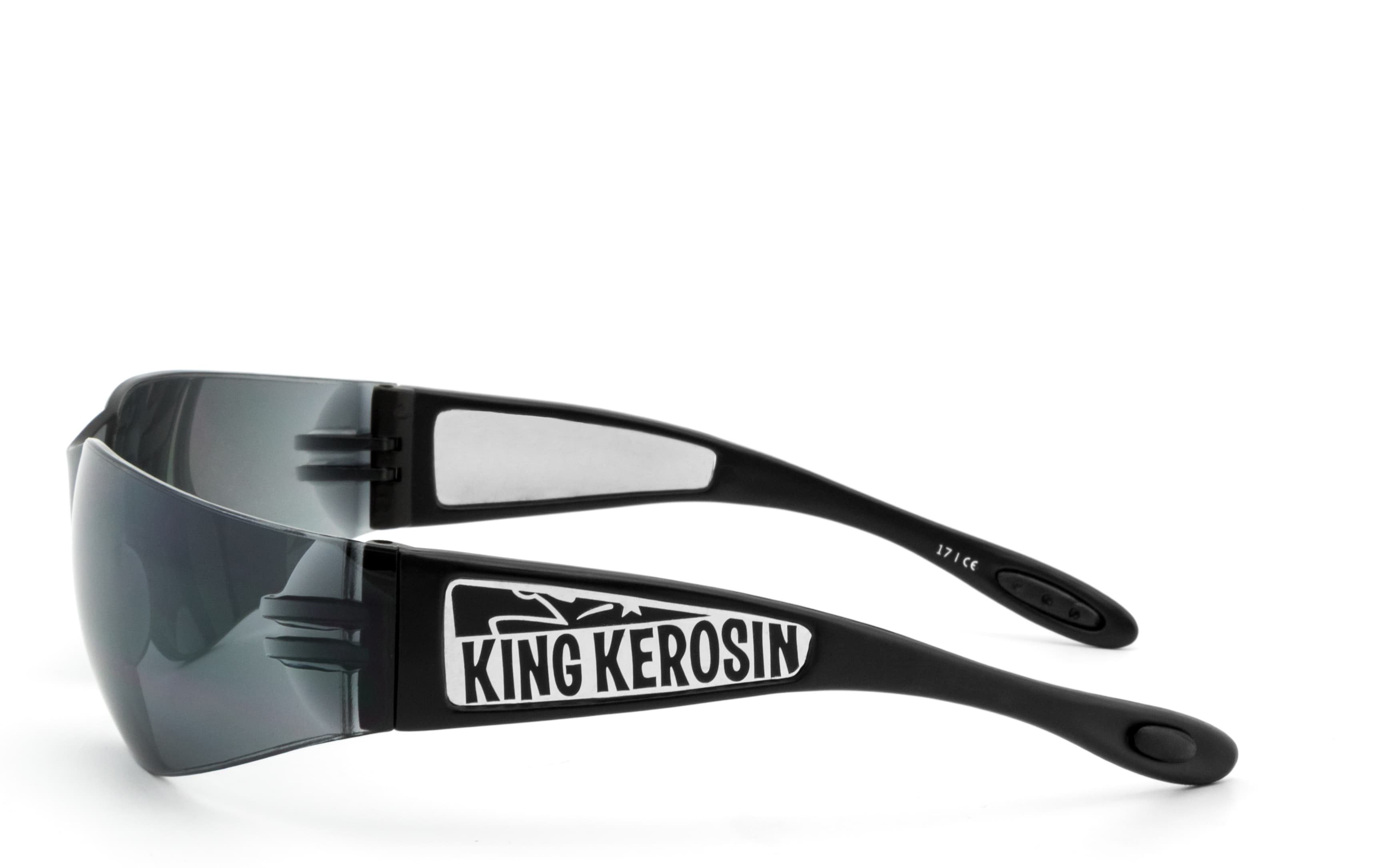 KingKerosin Motorradbrille KK205-1, Kunststoff-Sicherheitsglas durch Steinschlagbeständig