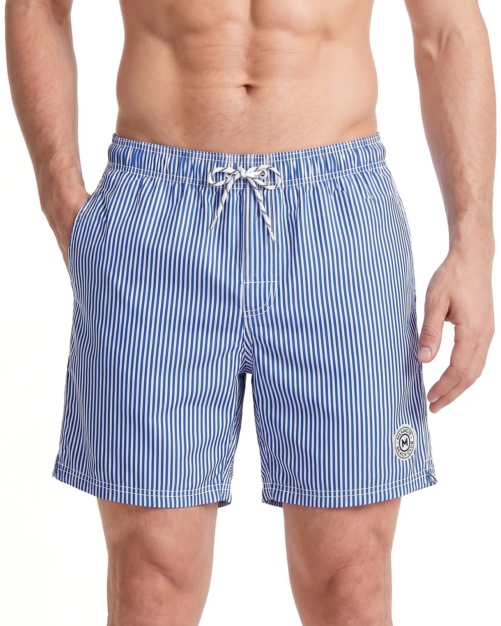 MaaMgic Shorts Herren mit Mesh-Futter kurze Hose schnelltrocknend Badehose lang (1-tlg)