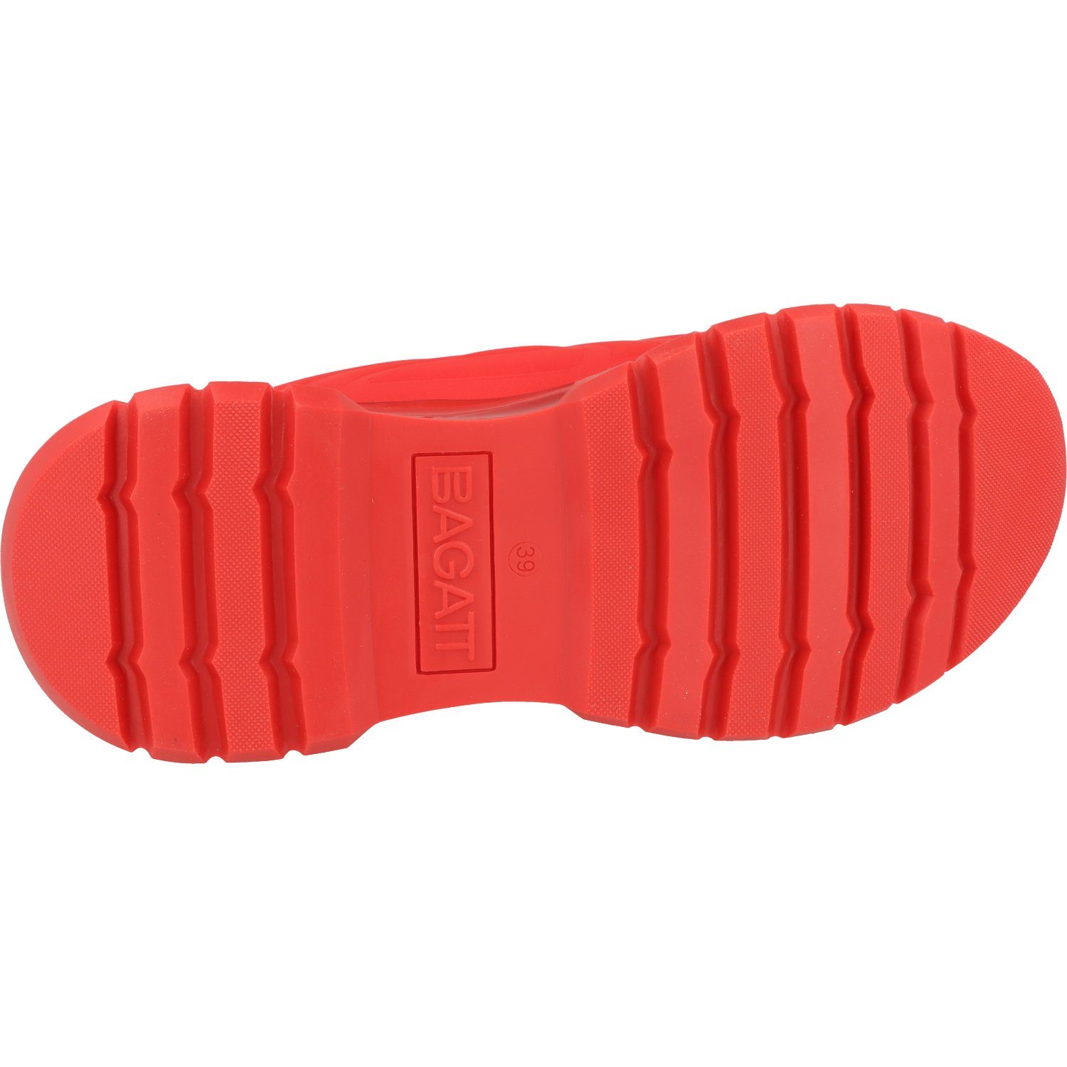 D31A7D115000 Schuhe Red BAGATT Halbschuhe Damen stylische Sneaker Schnürschuh Athena