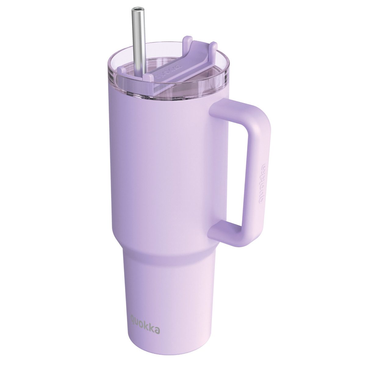 Quokkabottle Trinkflasche - Isolierte Edelstahl-Trinkflasche mit Griff und Strohhalm, doppelwandig und ergonomisch