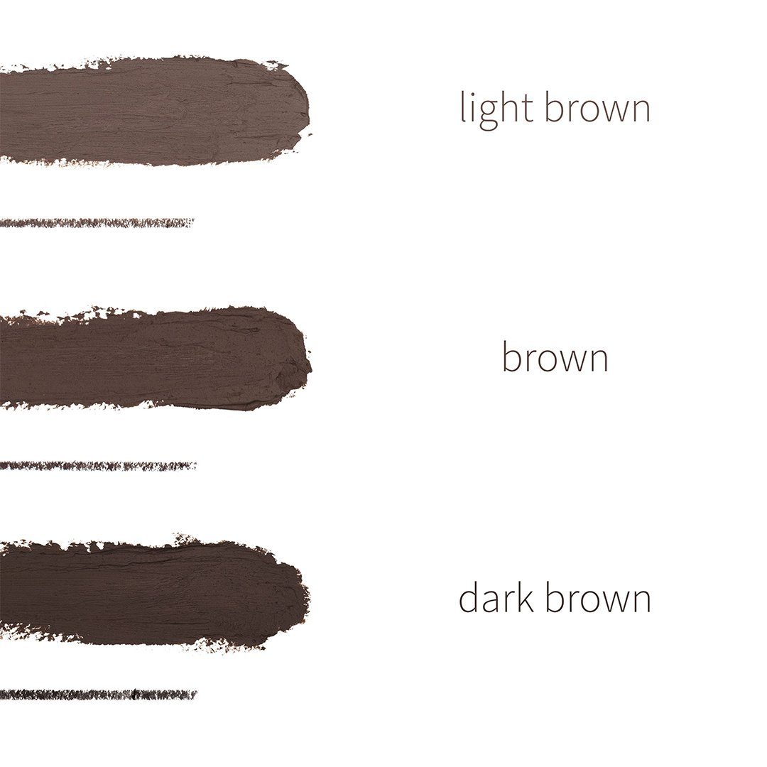 fleeky Augenbrauen-Kosmetika Brow Set - Micropen mit brown Brow light Fix, & Pomade Augenbrauenset 3-teiliges
