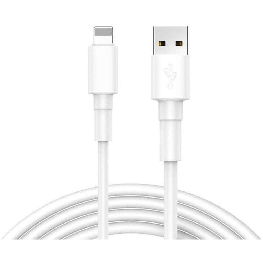 REEKIN [1x USB 2.0 Stecker A - 1x Apple Lightning-Stecker] 1.00 m Weiß Smartphone-Kabel