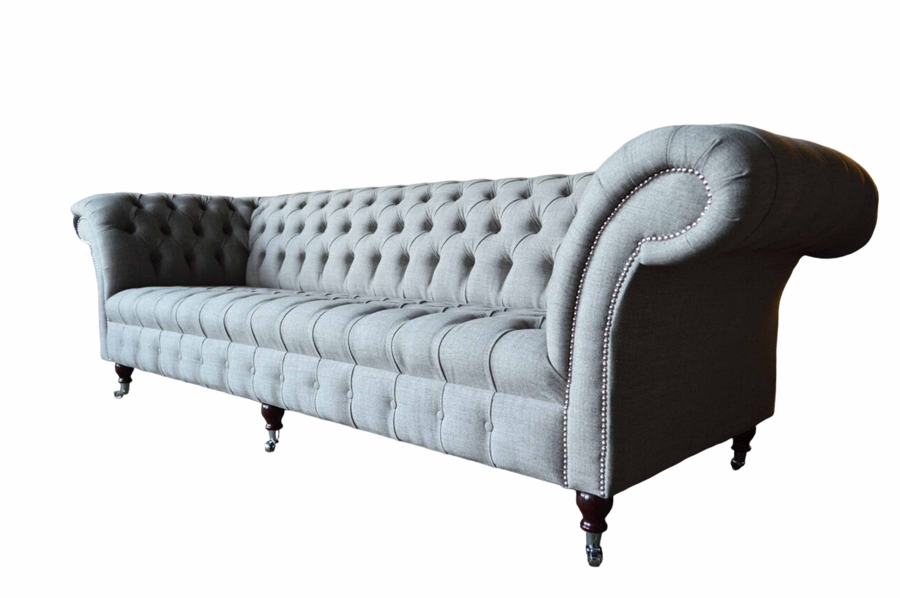 JVmoebel Chesterfield-Sofa, Sofa 4 Sitzer Chesterfield Klassisch Design Wohnzimmer Sofas