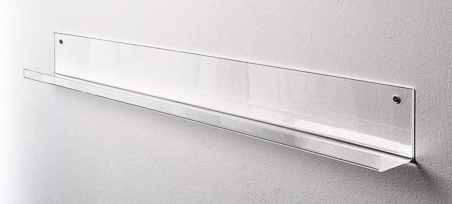 queence Bilderleiste Galerieboard - Bilderboard - Acrylglas - 7 Größen Bilderregal, Regal, Montagematerial ist dabei
