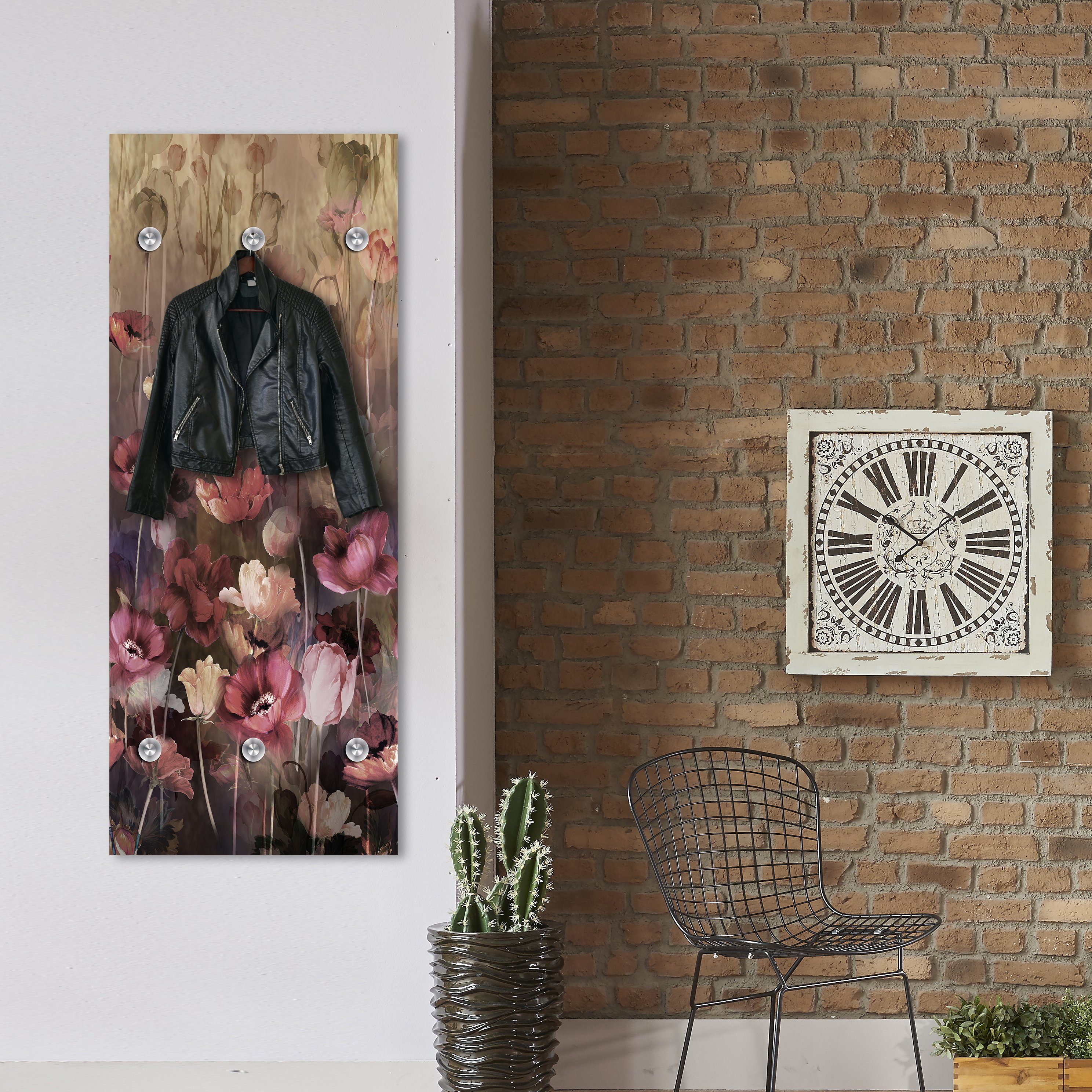 queence Wandgarderobe Blumen - Blüten - Pflanzen - Garderobe aus hochwertig günstig online kaufen