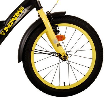 T&Y Trade Kinderfahrrad 18 ZOLL Kinder Jungen Fahrrad Kinderfahrrad Bike Rad TB Gelb 21796, Rücktritt, Gepäckträger, Seitenständer, Stützräder