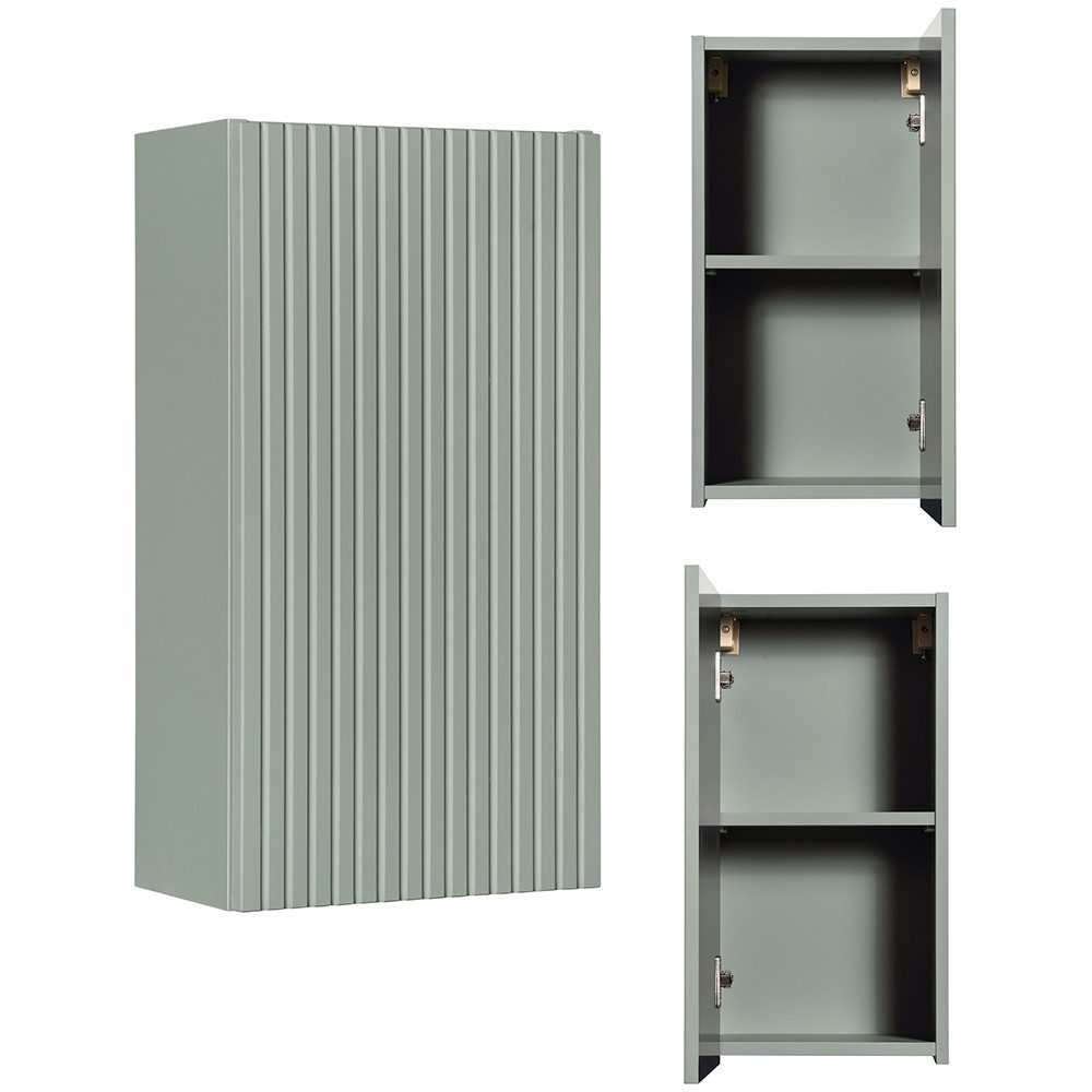 Lomadox Hängeschrank NEWPORT-56-GREEN Wandschrank Badschrank, Schilfgrün, günstig online kaufen