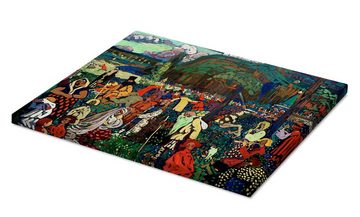 Posterlounge Leinwandbild Wassily Kandinsky, Das bunte Leben, Malerei