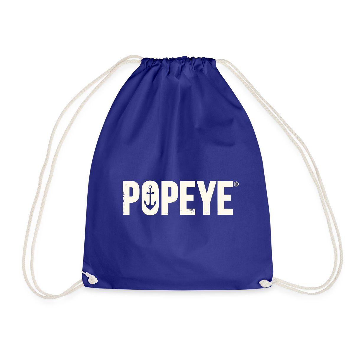 Turnbeutel Popeye Weißes Logo Turnbeutel