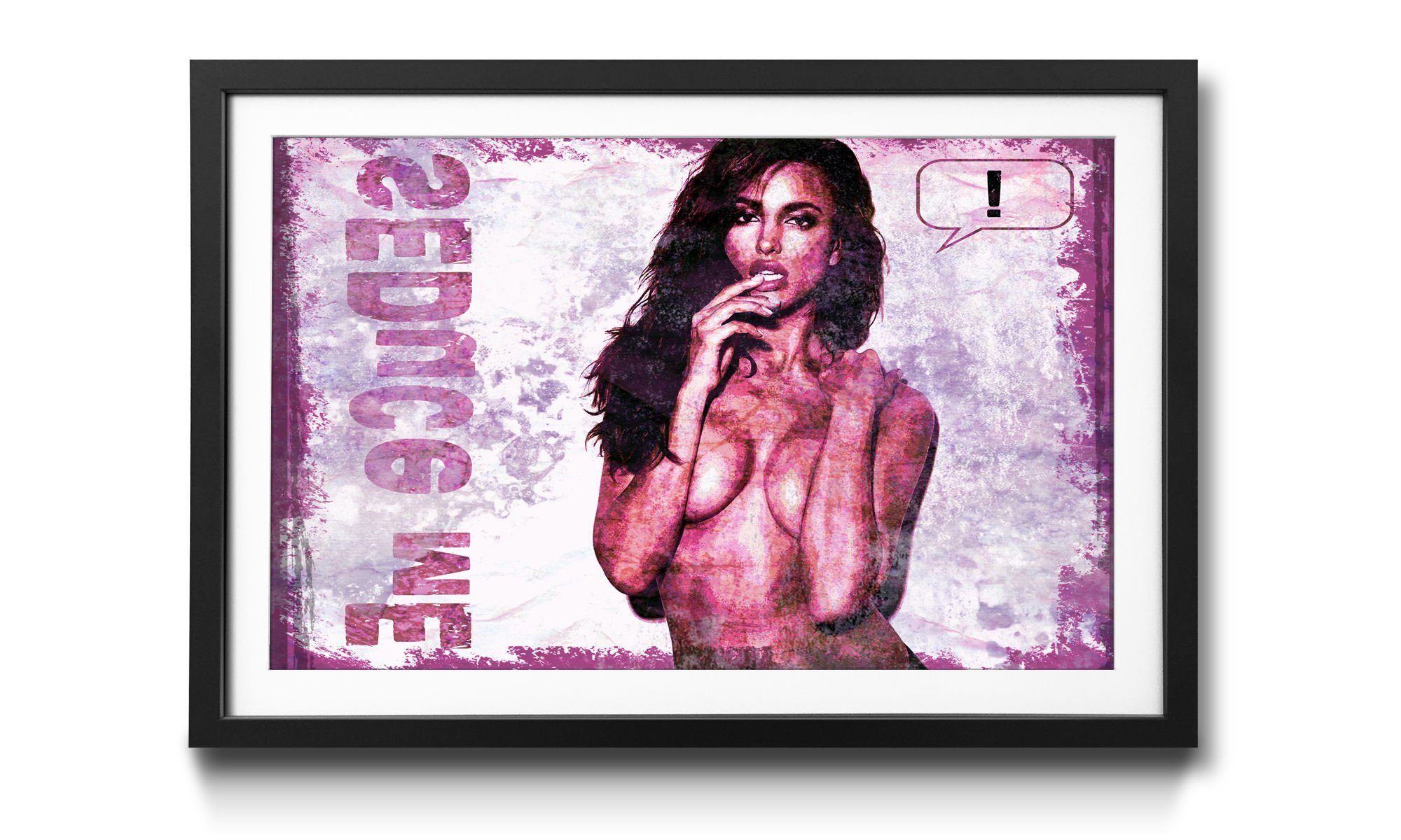WandbilderXXL Bild mit Rahmen Seduce Me, Erotik, Wandbild, in 4 Größen erhältlich
