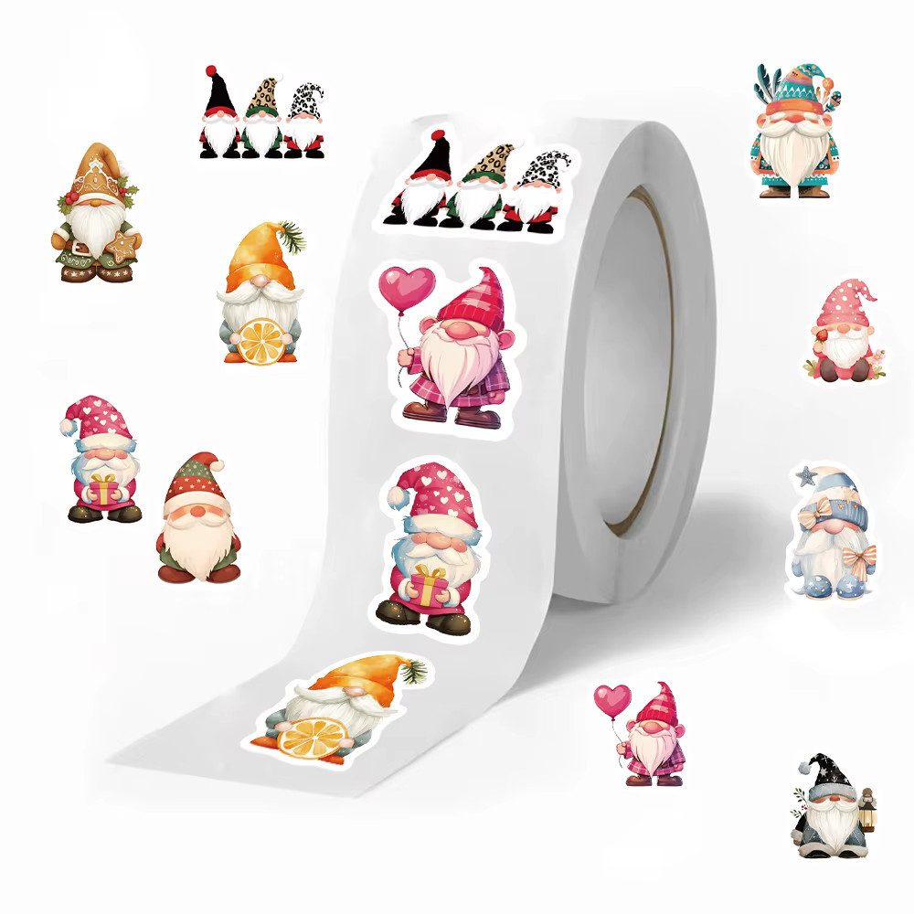 Ware aus aller Welt Aufkleber 500 Weihnachtsaufkleber Geschenkaufkleber weihnachtlich Sticker, (500tlg)