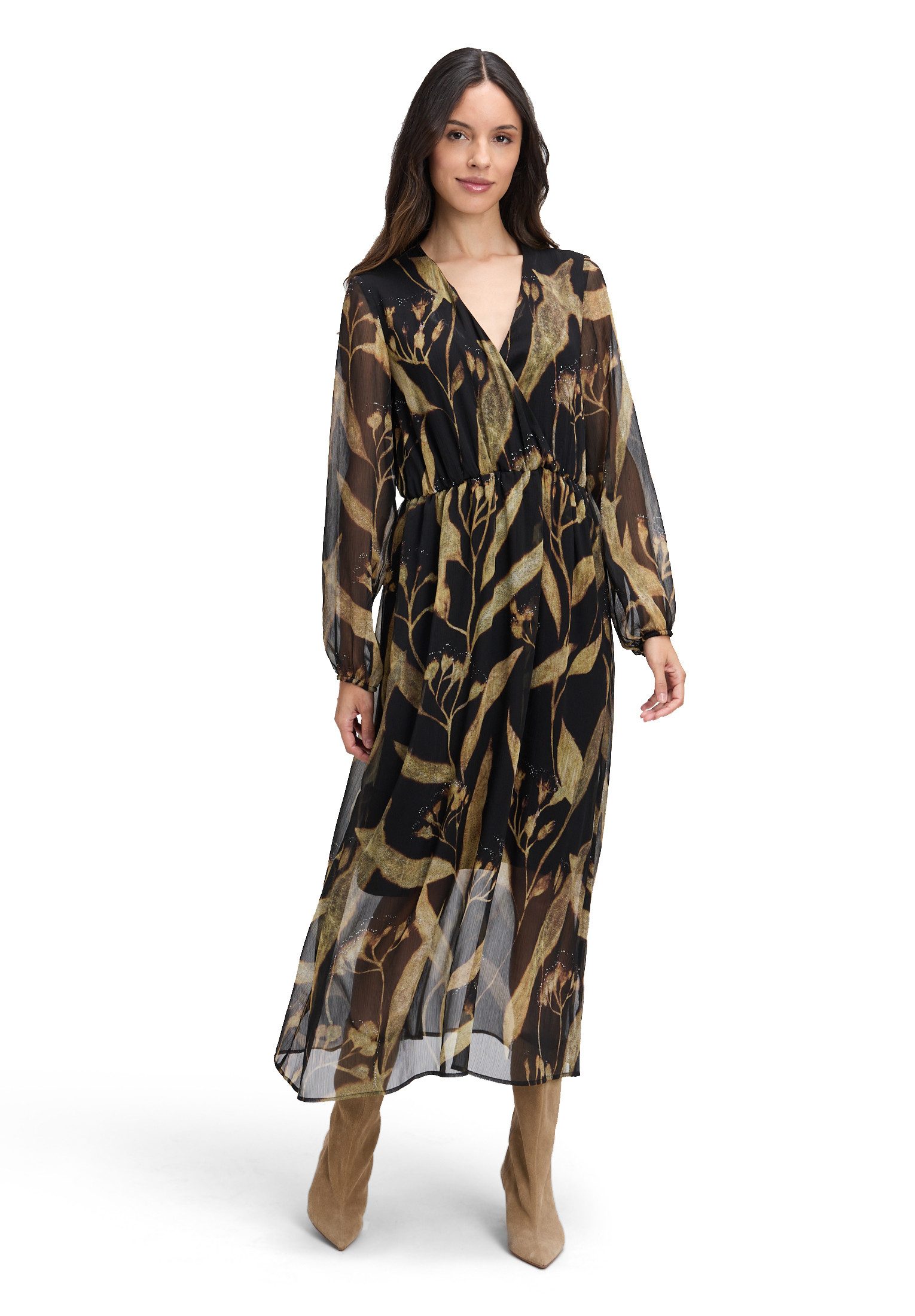 Cartoon Midikleid Damen Midikleid langarm günstig online kaufen