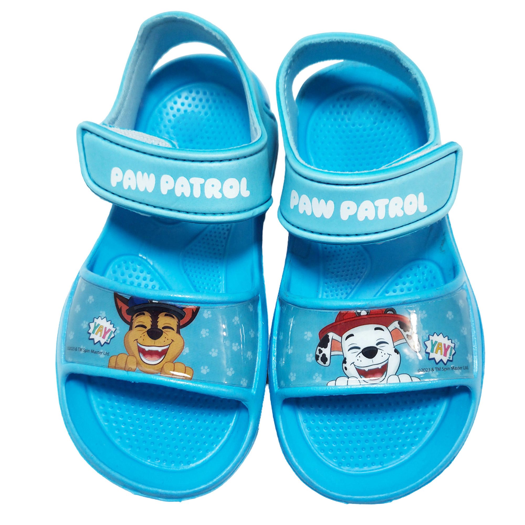 PAW PATROL Paw Patrol Chase Marshall Kinder Sandalen Badeschuhe Latschen Sandale Gr. 22 bis 33